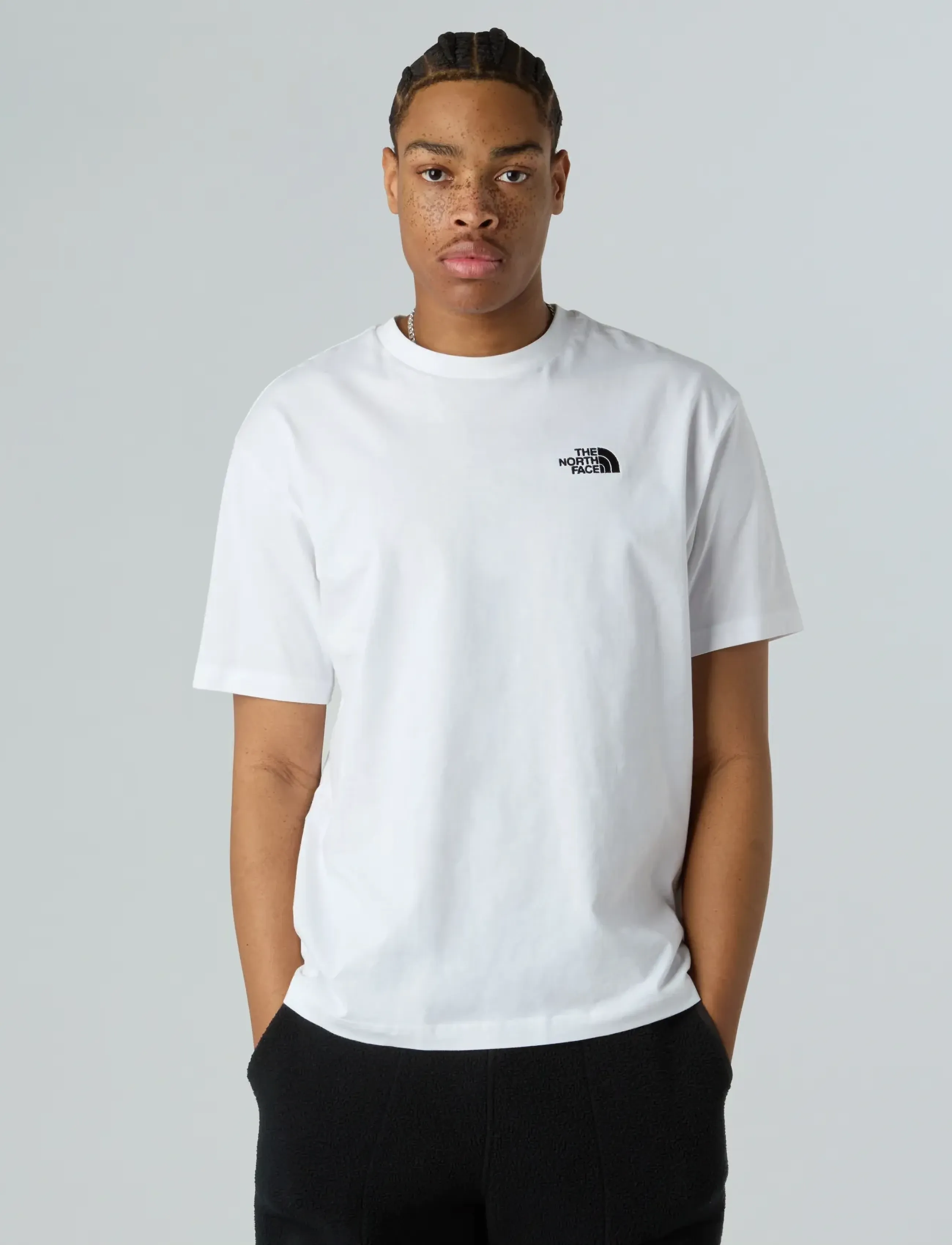 The North Face M SS ESSENTIAL OVERSIZE TEE - T-shirts - WHITE / white