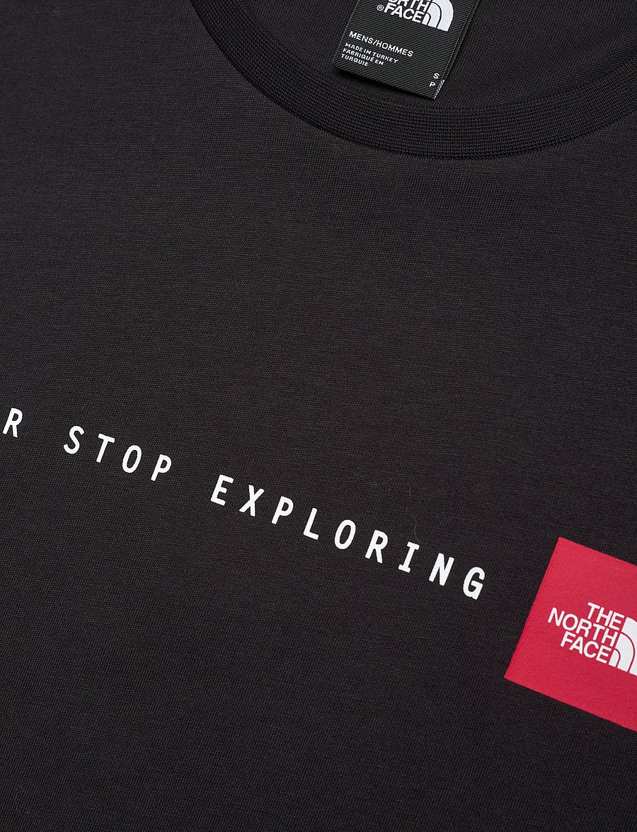 The North Face - M SS NEVER STOP EXPLORING TEE - t-shirts - black - 2