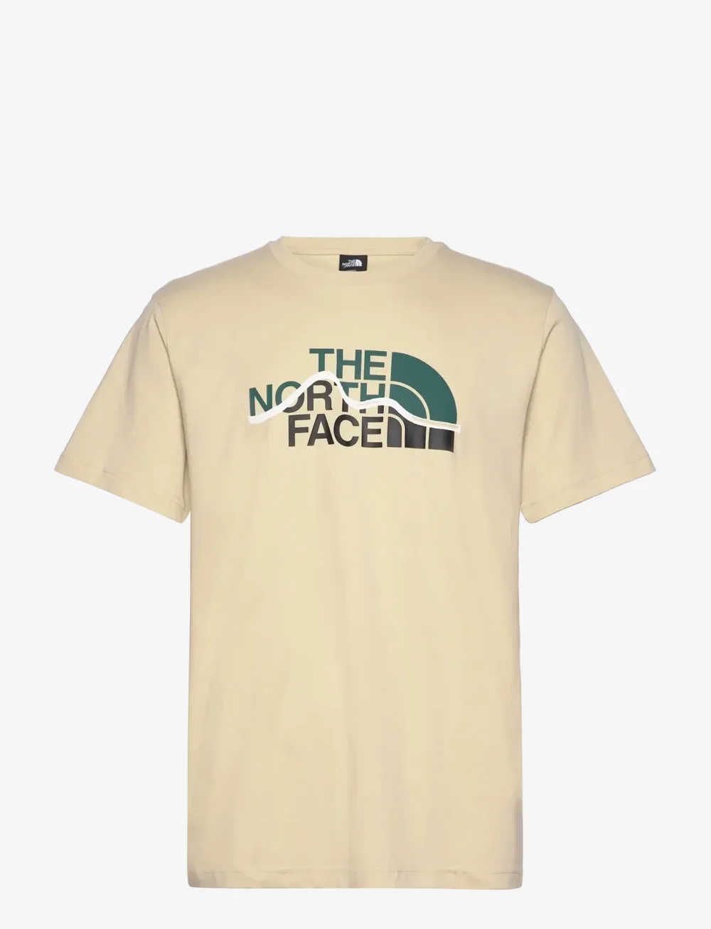 The North Face - M SS MOUNTAIN LINE TEE - t-shirts - beige - 1