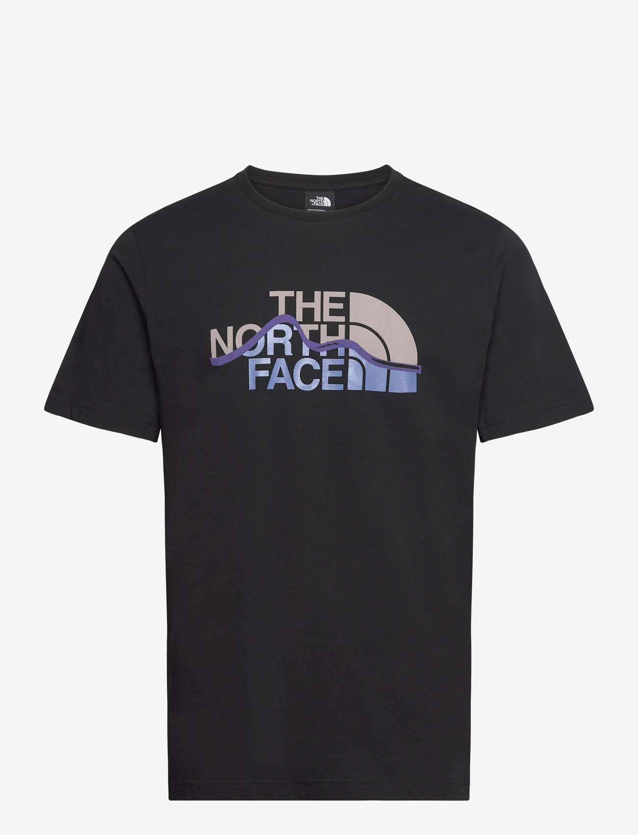 The North Face - M SS MOUNTAIN LINE TEE - t-shirts - black - 0