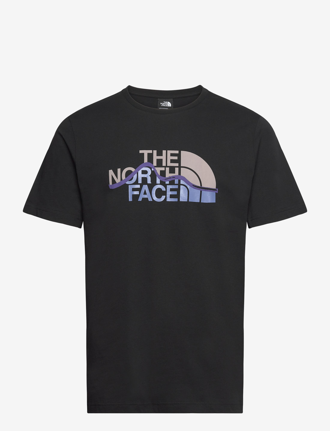 The North Face - M SS MOUNTAIN LINE TEE - alussärgid ja t-särgid - black - 0