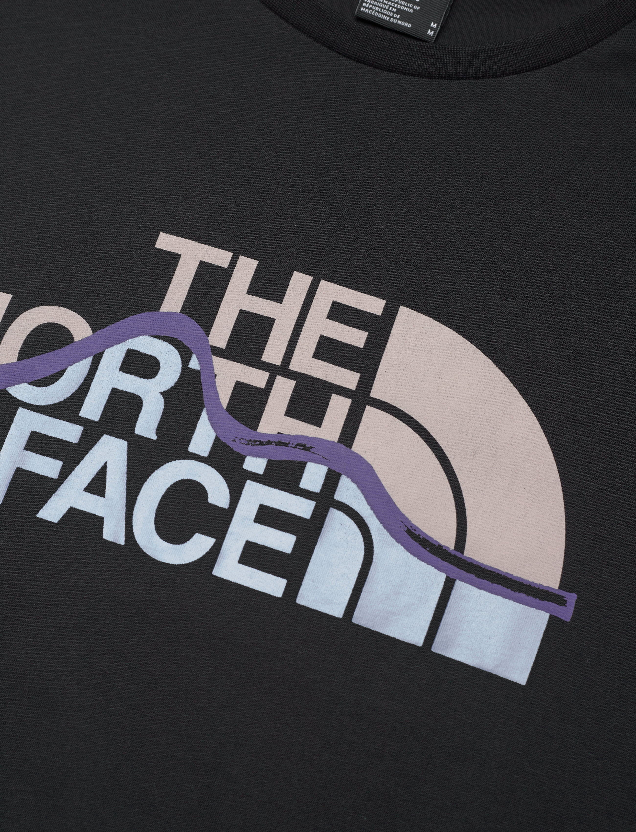 The North Face - M SS MOUNTAIN LINE TEE - oberteile & t-shirts - black - 2