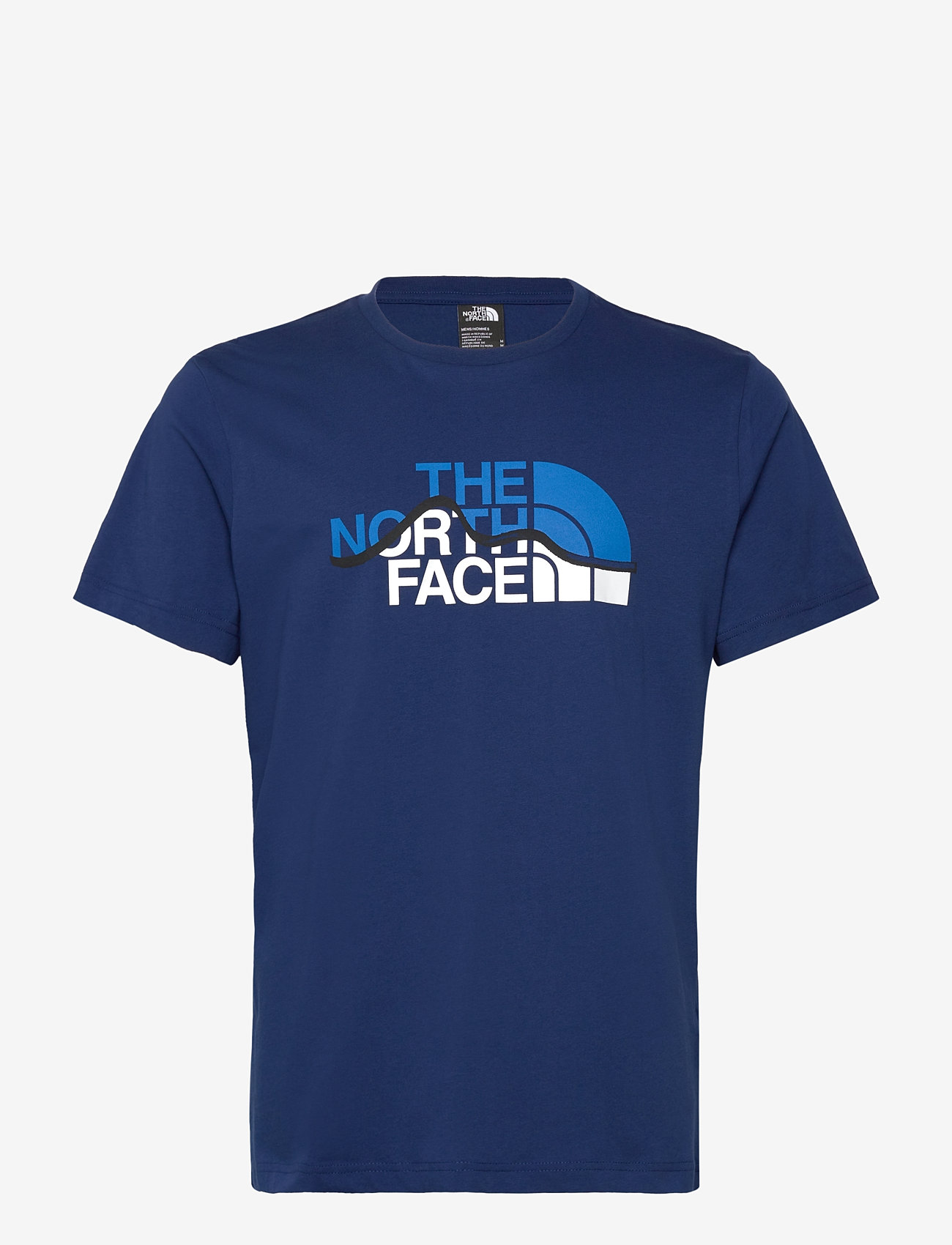 The North Face - M SS MOUNTAIN LINE TEE - tops & t-shirts - blue - 1