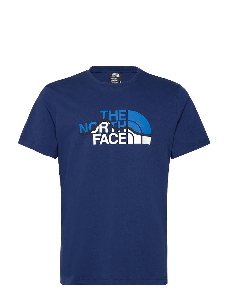The North Face - M SS MOUNTAIN LINE TEE - tops & t-shirts - blue - 1