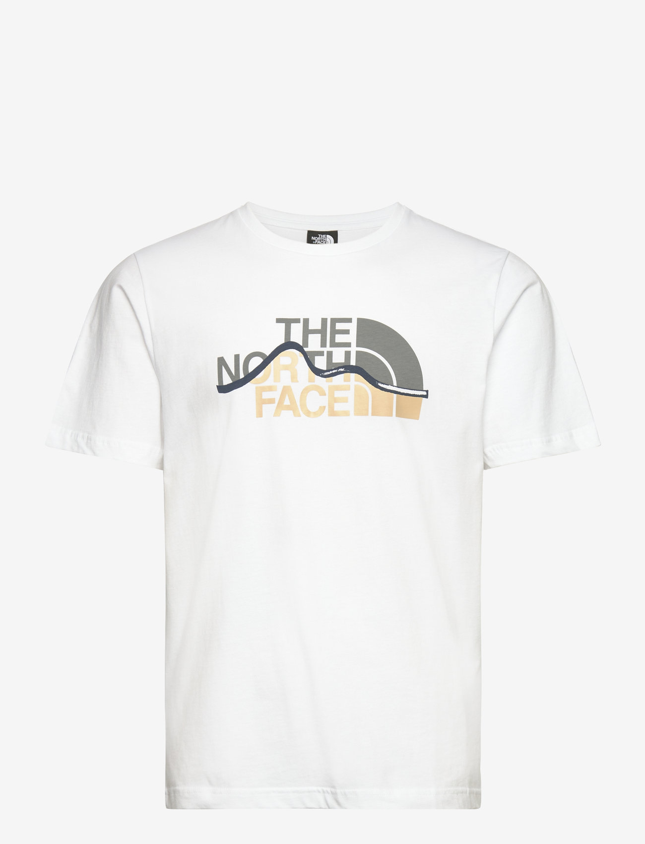 The North Face - M SS MOUNTAIN LINE TEE - t-shirts - white - 0