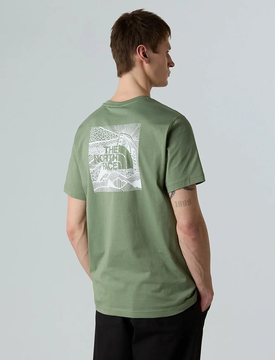 The North Face - M S/S BOX NSE CELEBRATION TEE - oberteile & t-shirts - bark mist - 0