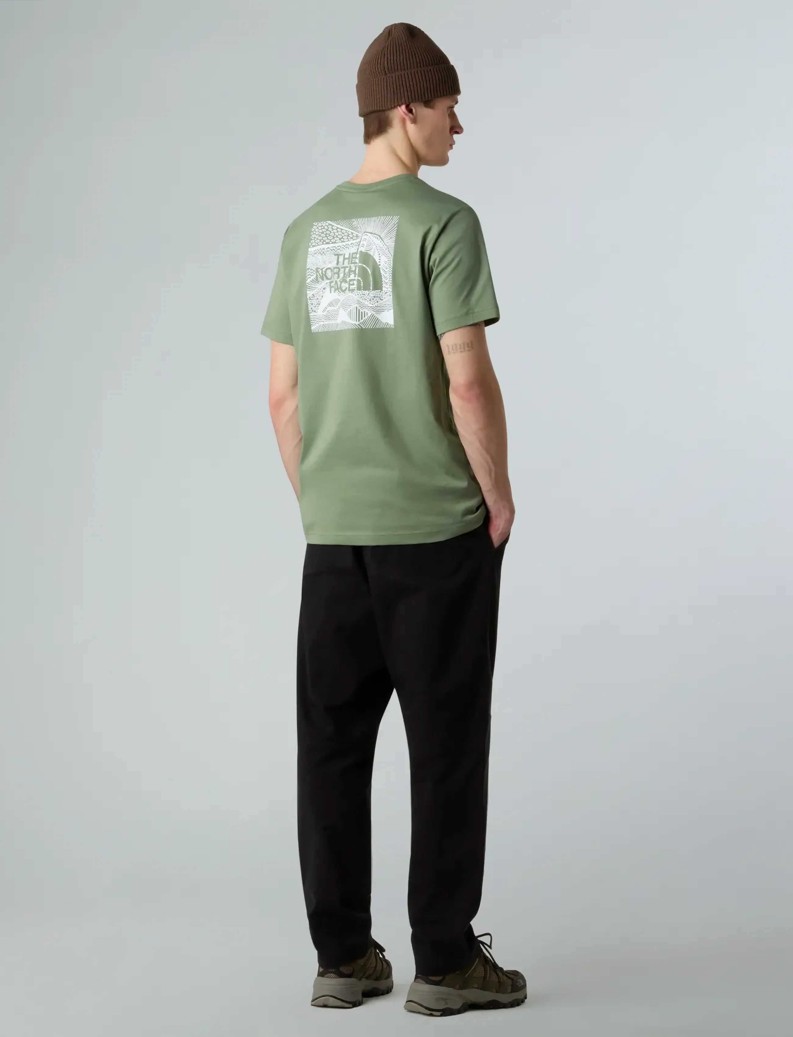 The North Face - M S/S BOX NSE CELEBRATION TEE - alussärgid ja t-särgid - bark mist - 4