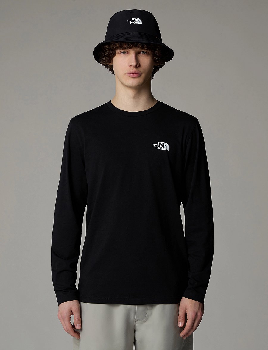 The North Face - M L/S SIMPLE DOME TEE - longsleeved tops - black - 0