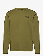 M L/S SIMPLE DOME TEE - FOREST OLIVE