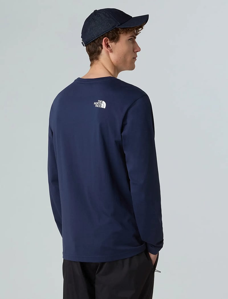 The North Face - M L/S SIMPLE DOME TEE - toppe & t-shirts - summit navy - 4