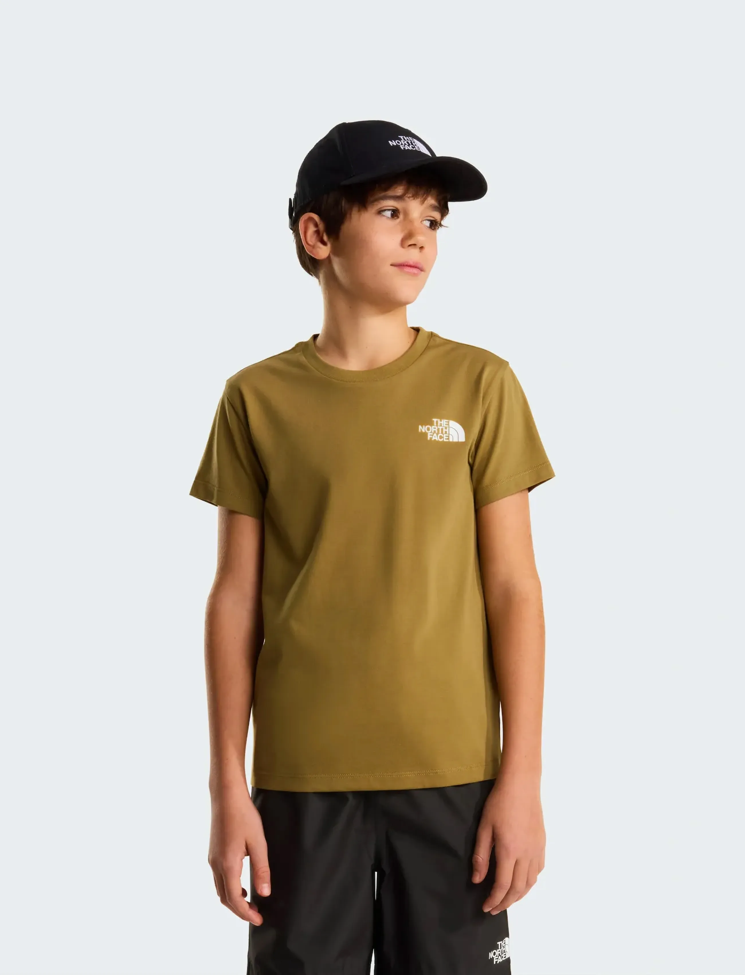 The North Face TEEN SIMPLE DOME REGULAR SS TEE - Oberteile & T-Shirts - CEDAR / beige