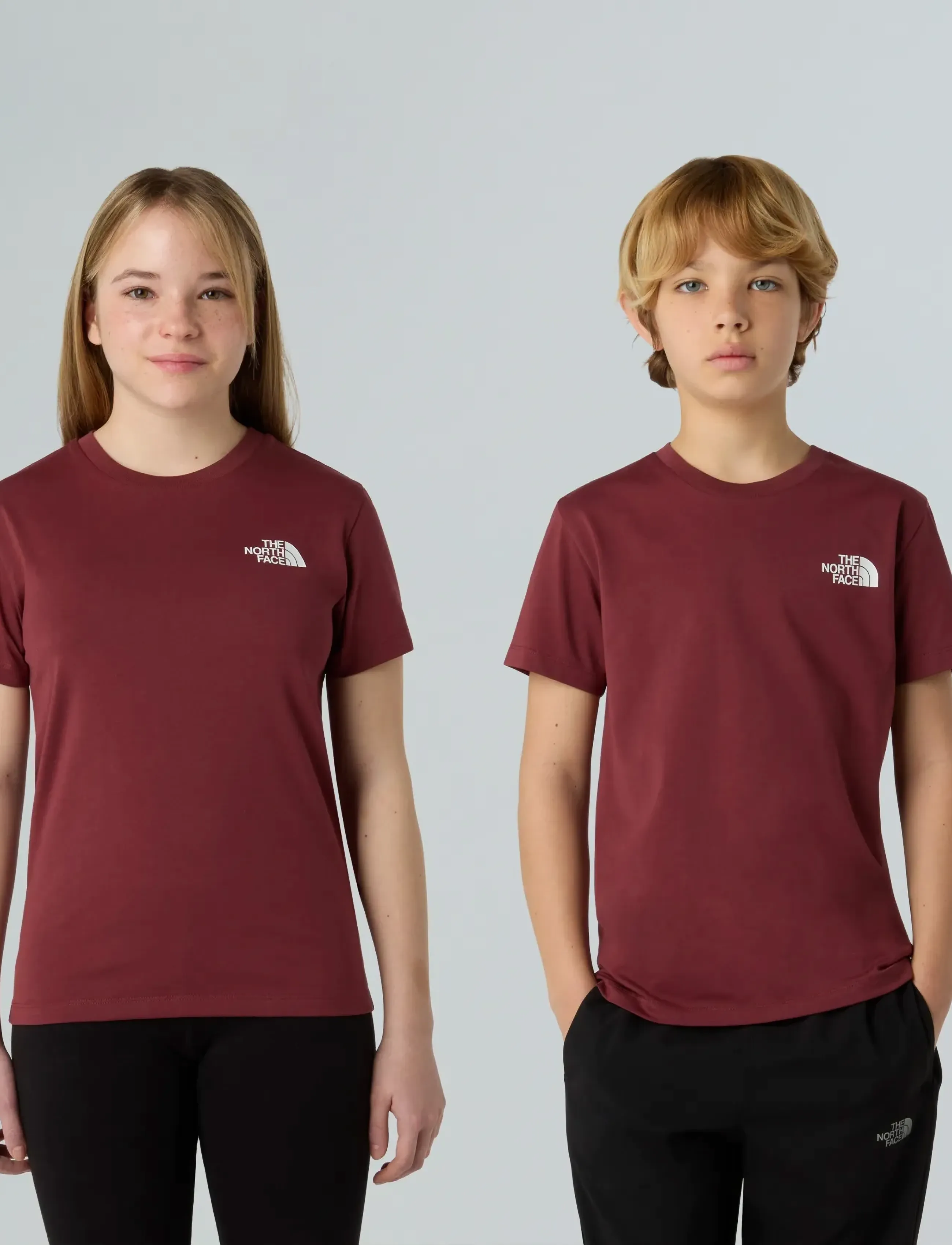 The North Face TEEN SIMPLE DOME REGULAR SS TEE - Toppar & T-shirts - SUMAC / burgundy