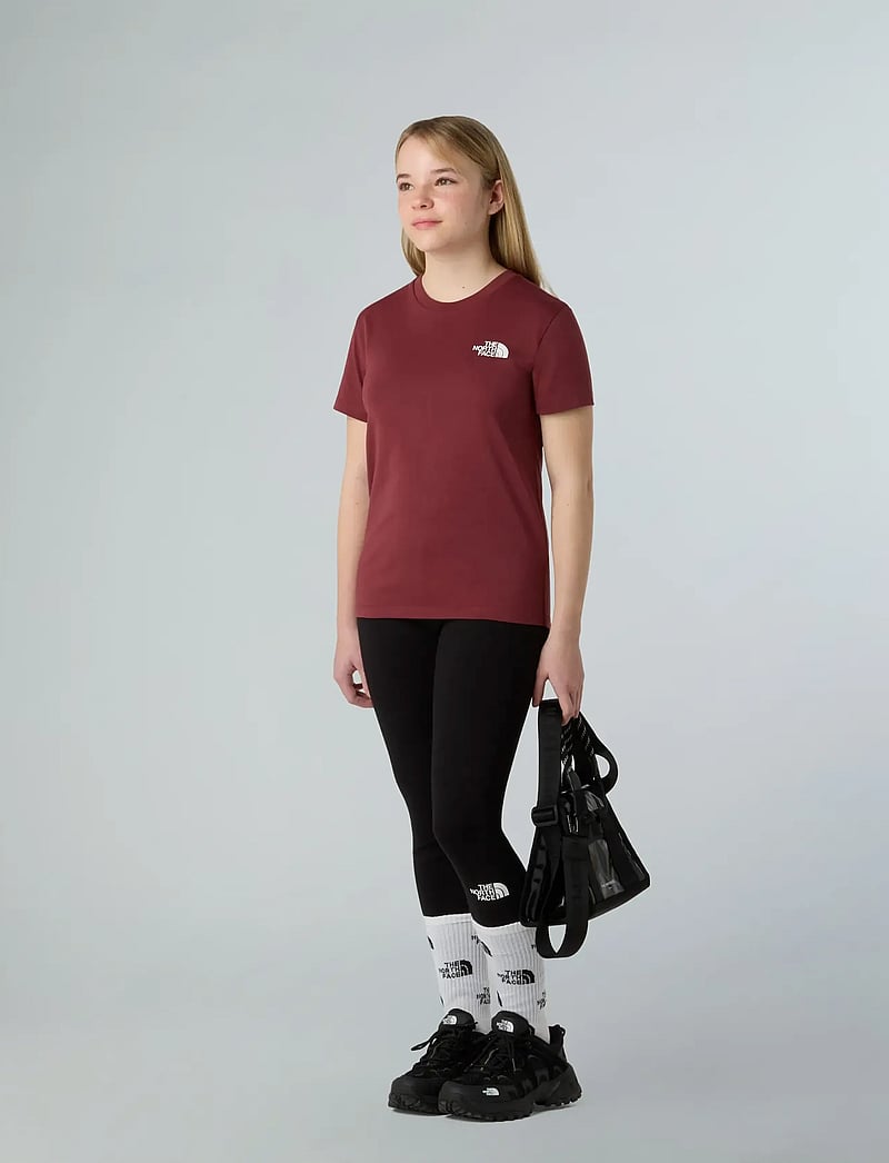 The North Face - TEEN SIMPLE DOME REGULAR SS TEE - lühikeste varrukatega t-särgid - sumac - 4