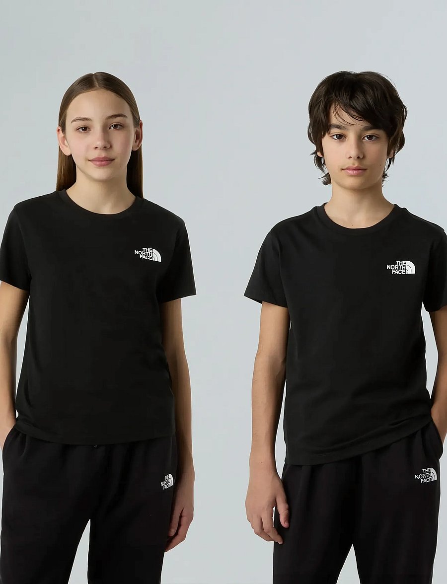 The North Face - TEEN SIMPLE DOME REGULAR SS TEE - t-krekli ar īsām piedurknēm - tnf black - 0