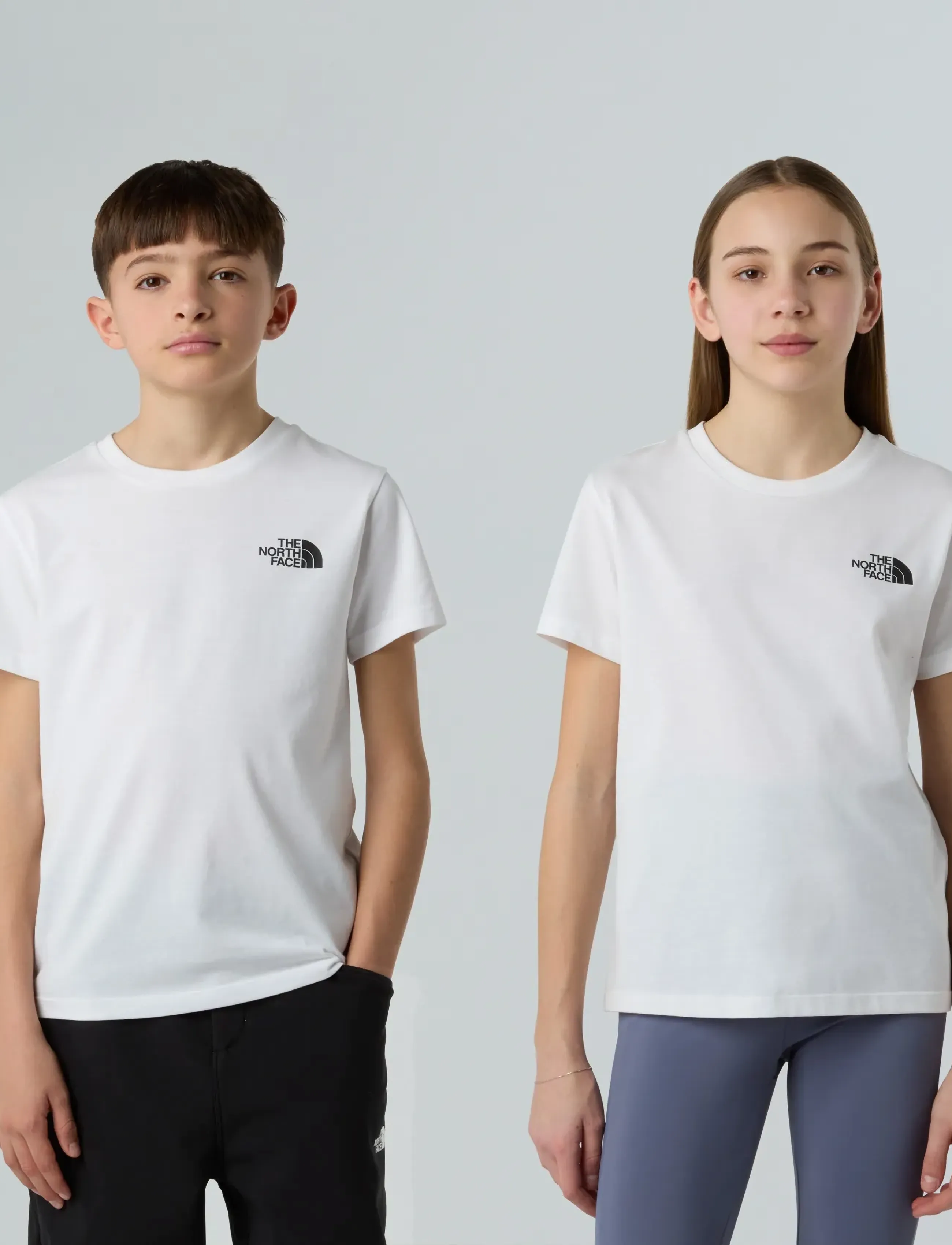 The North Face TEEN SIMPLE DOME REGULAR SS TEE - Oberteile & T-Shirts - TNF WHITE / white