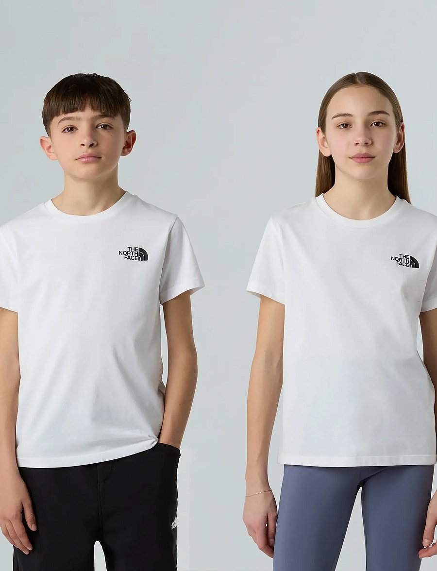 The North Face - TEEN SIMPLE DOME REGULAR SS TEE - t-krekli ar īsām piedurknēm - tnf white - 0