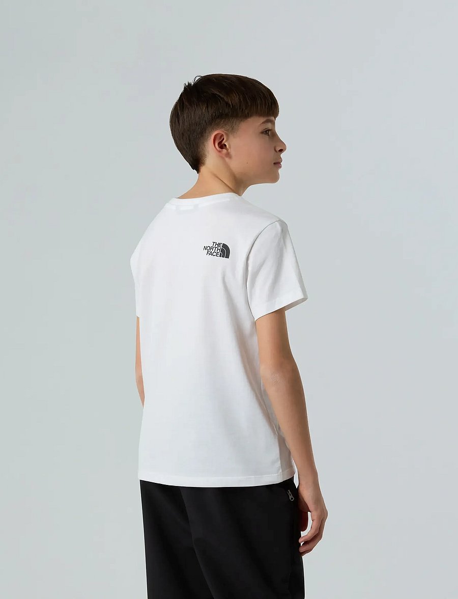 The North Face - TEEN SIMPLE DOME REGULAR SS TEE - t-krekli ar īsām piedurknēm - tnf white - 4