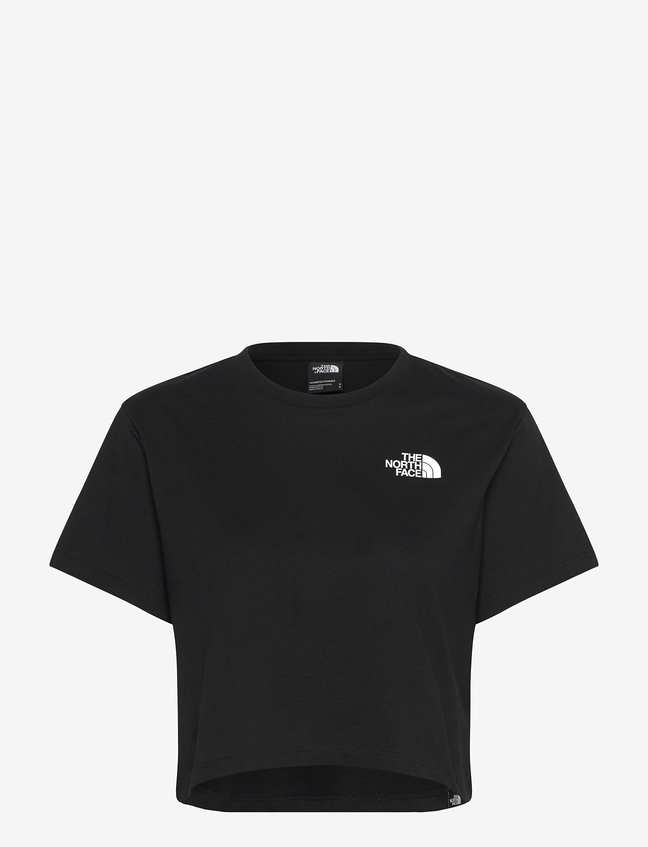 The North Face - W SIMPLE DOME CROPPED SLIM TEE - hemden - black - 1