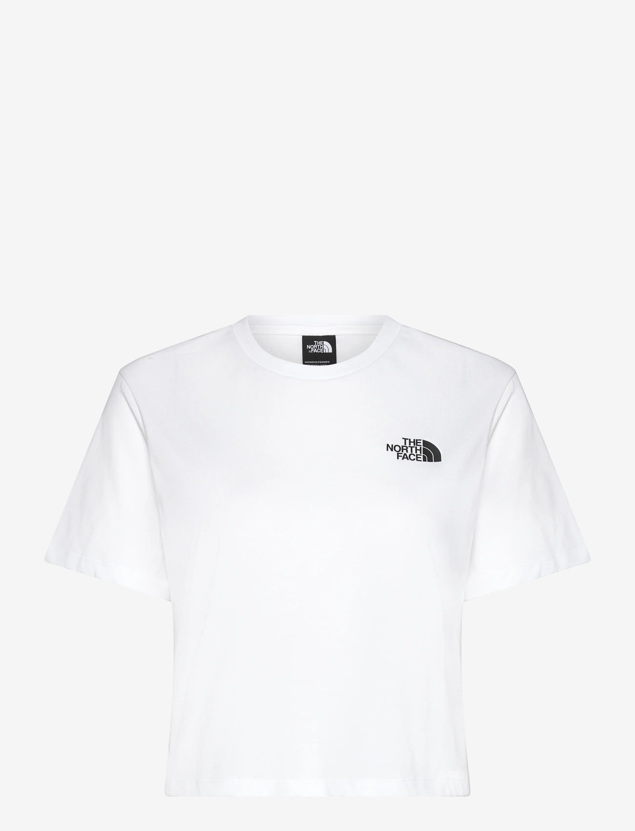 The North Face - W SIMPLE DOME CROPPED SLIM TEE - skjortor - white - 1