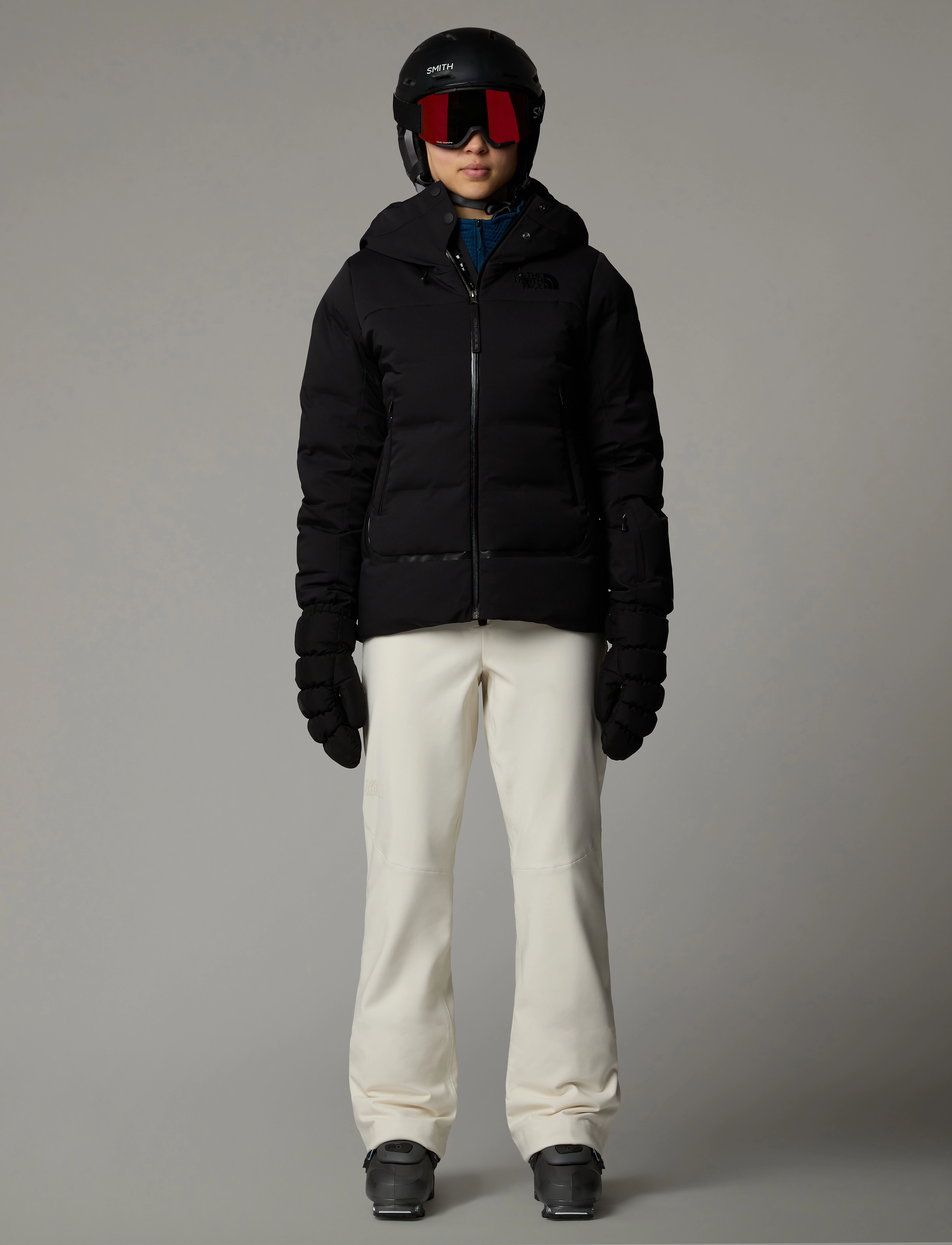 The North Face - W SNOGA PANT - ski-kleidung - white dune - 3