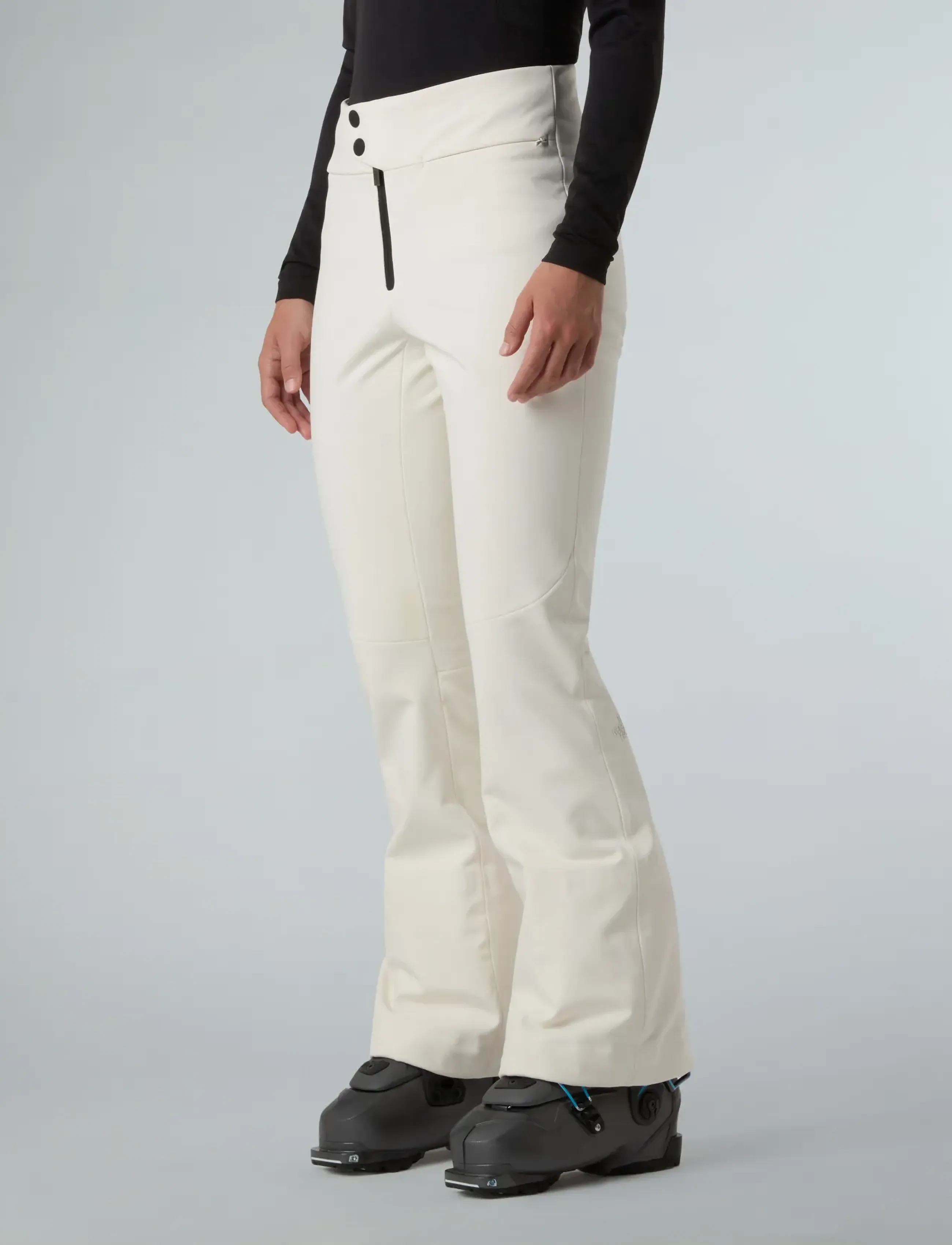 The North Face W SNOGA PANT - Suusapüksid - WHITE DUNE/WHITE DUNE / cream