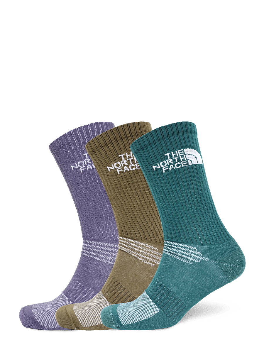 The North Face - MULTI SPORT CUSH CREW SOCK 3P - träningsstrumpor - grounded plum/caraway s - 0