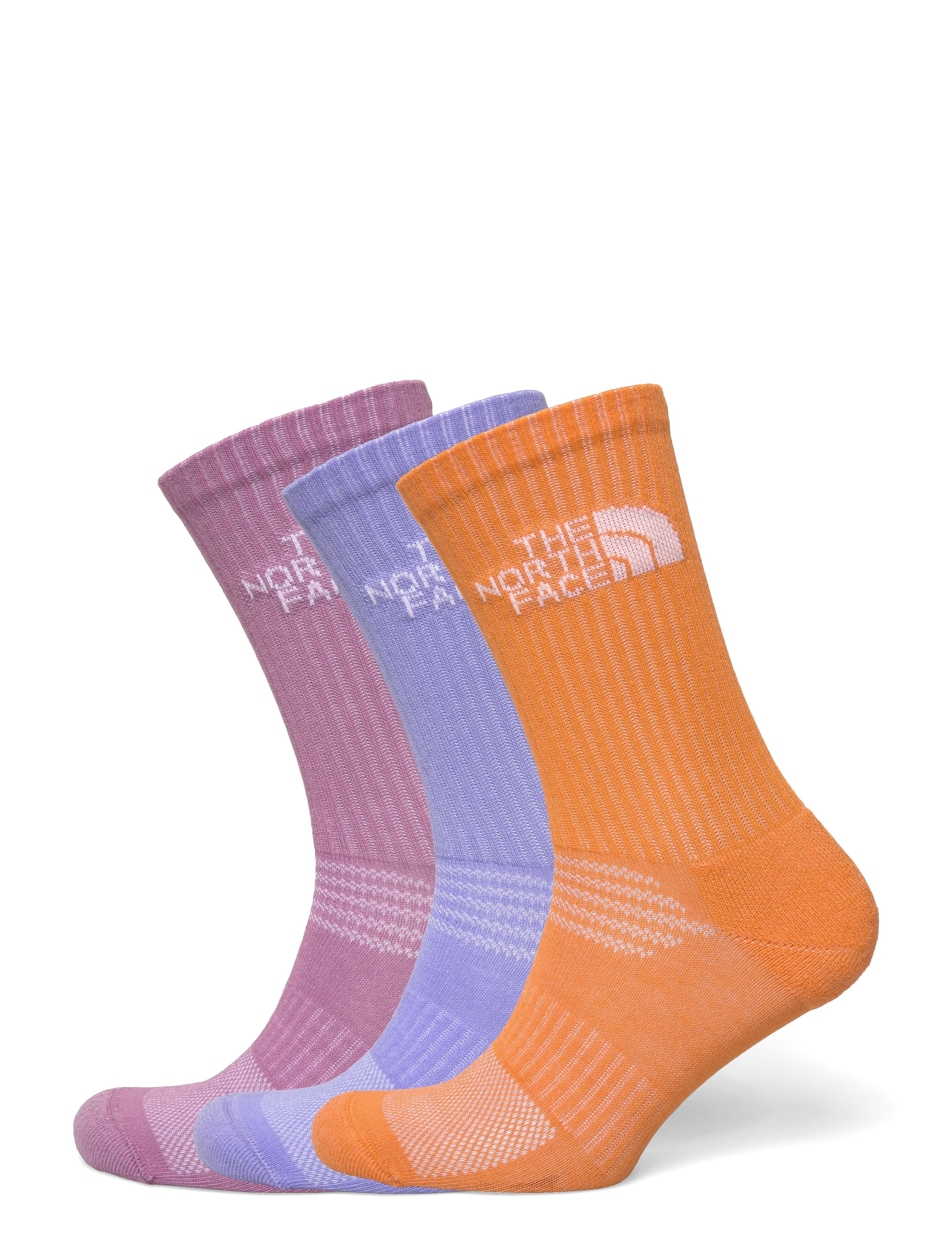 The North Face MULTI SPORT CUSH CREW SOCK 3P - The North Face - PERIWINKLE GLOW/DUST OR / multi