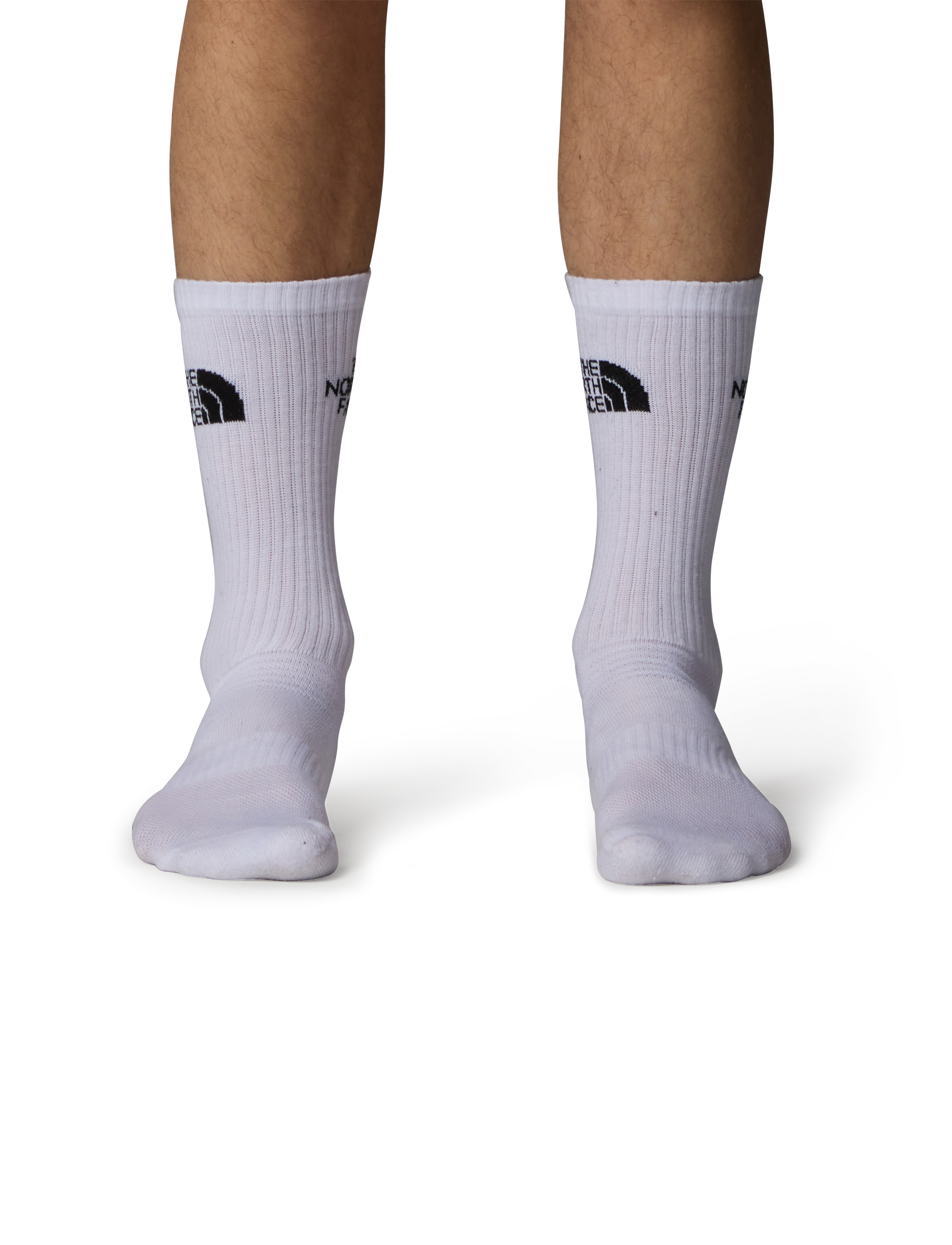 The North Face Multi Sport Cush Crew Sock 3P, Mænd, Crew Sokker, Hvid, Str: 41-43