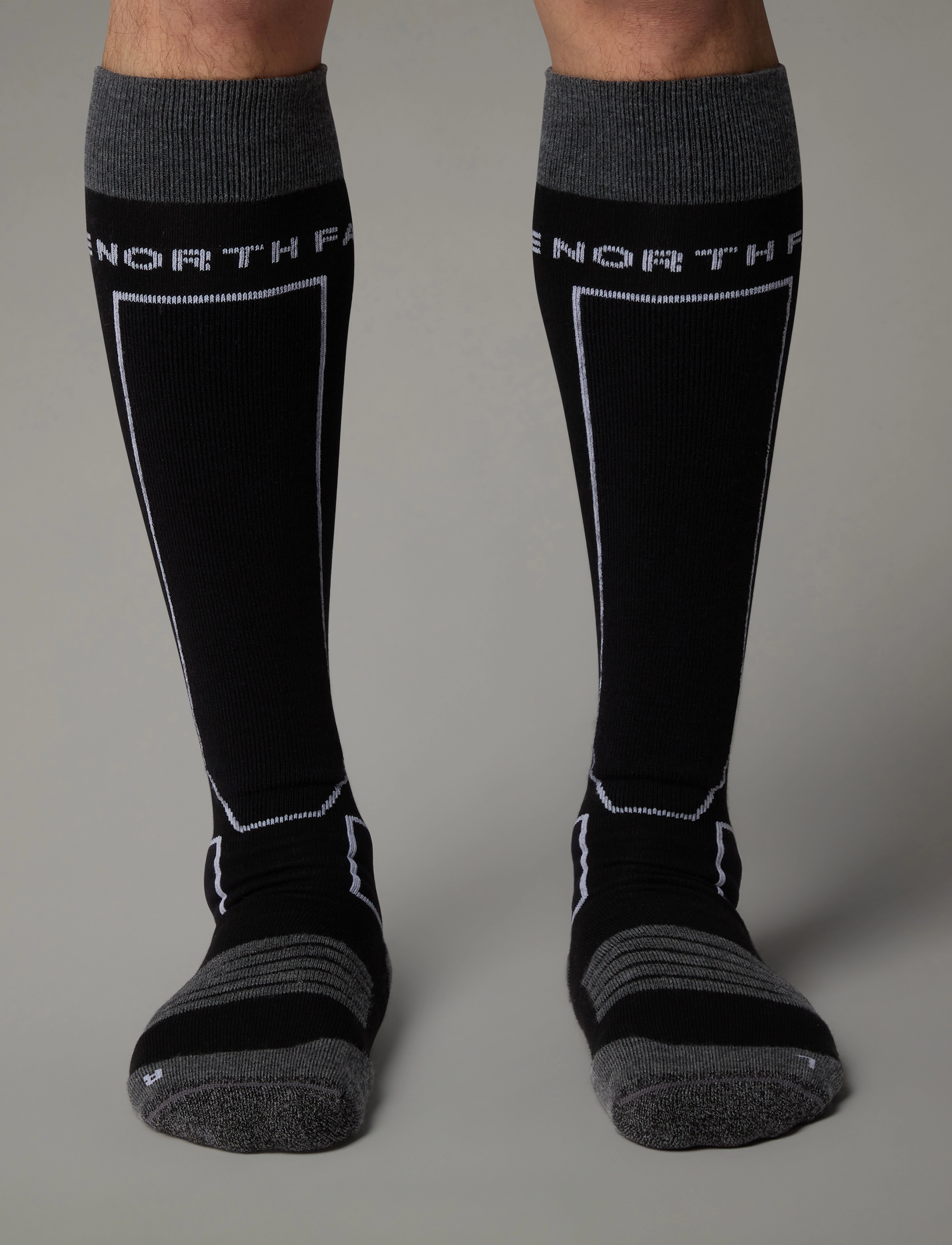 The North Face RESORT SKI SOCK - Alusvaatteet - TNF BLACK/MONUMENT GREY / black