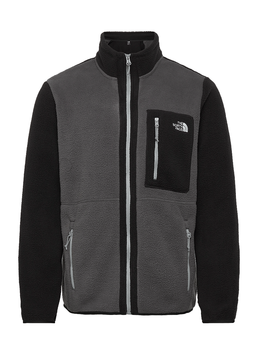 The North Face - M YUMIORI FULL ZIP - fleece & mellanlager - anthracite grey/tnf bla - 1