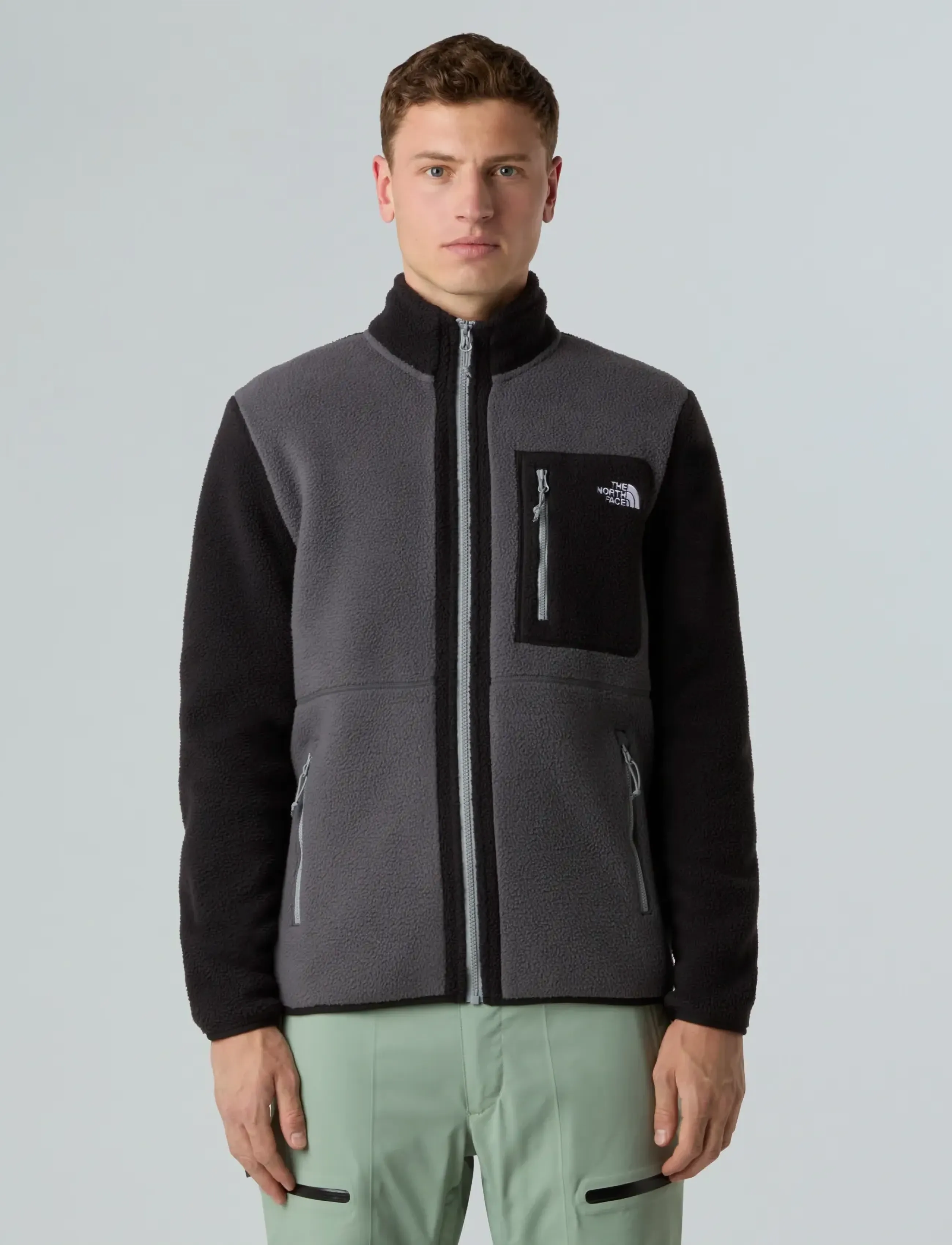 The North Face M YUMIORI FULL ZIP - Shoppa efter stil - ANTHRACITE GREY/TNF BLA / grey
