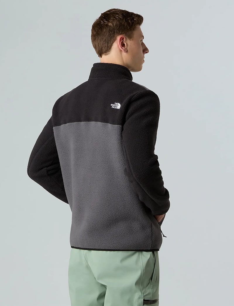 The North Face - M YUMIORI FULL ZIP - fleece & mellanlager - anthracite grey/tnf bla - 4