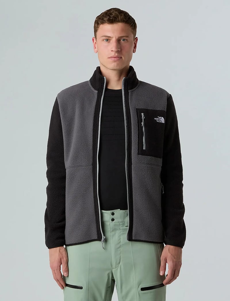 The North Face - M YUMIORI FULL ZIP - fleece & mellanlager - anthracite grey/tnf bla - 5