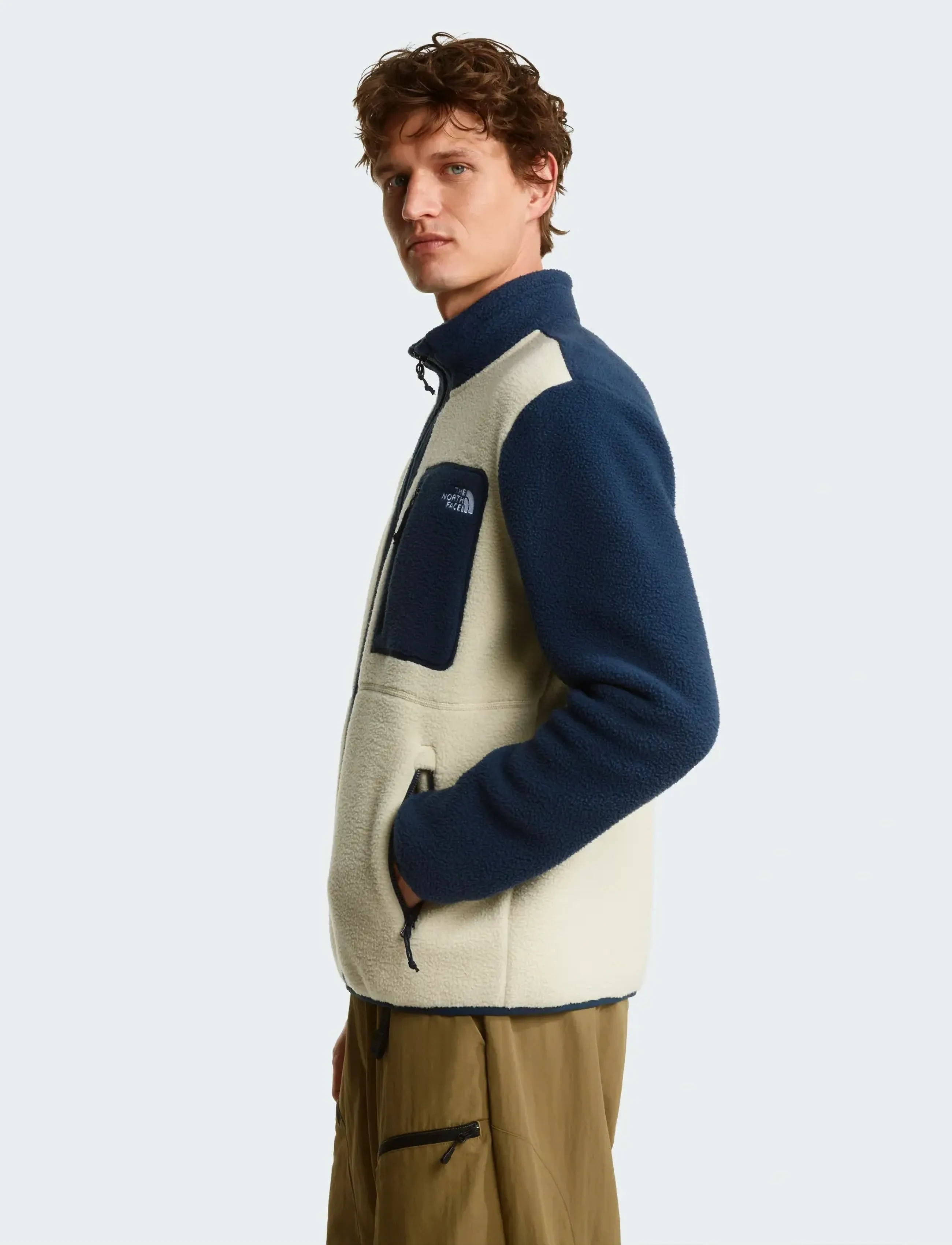 The North Face - M YUMIORI FULL ZIP - fleece & mellanlager - desert stone/summit nav - 4