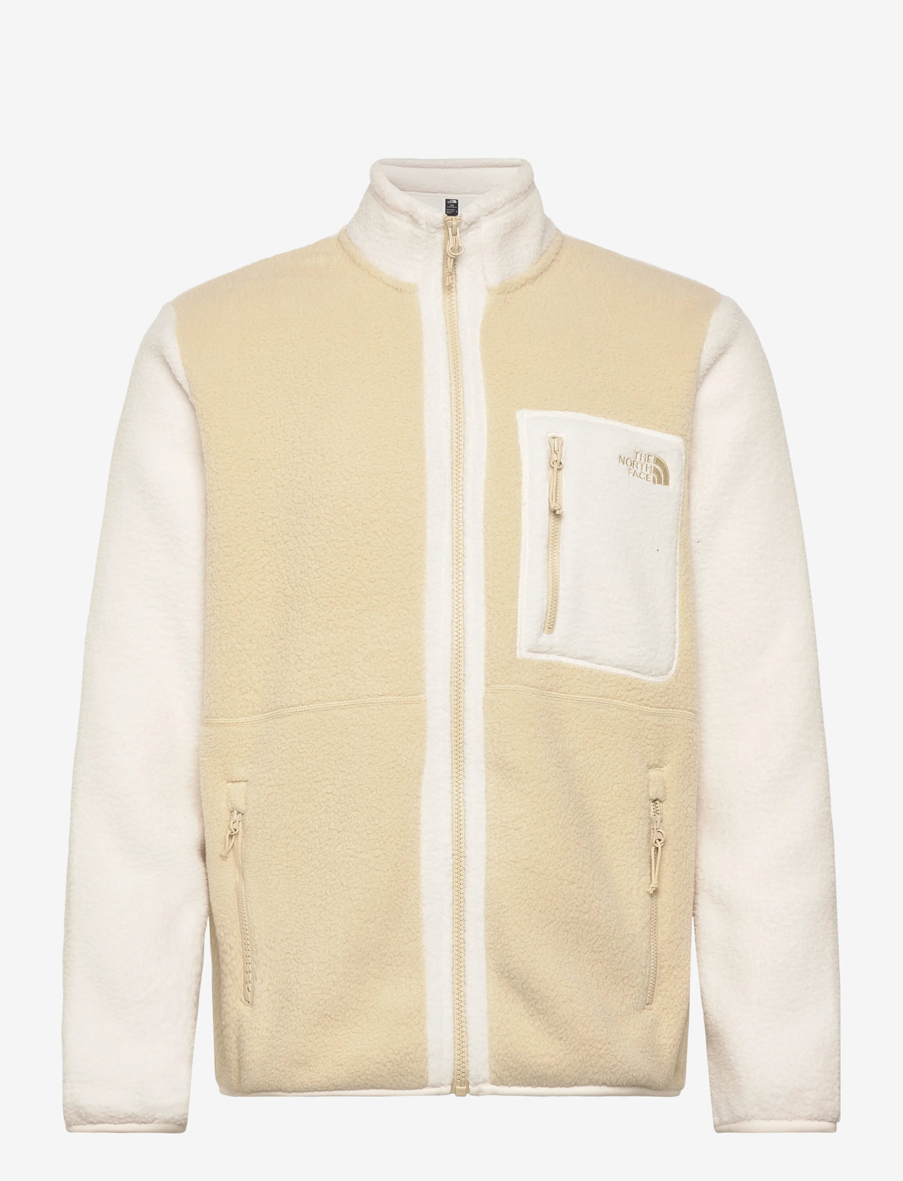 The North Face - M YUMIORI FULL ZIP - fleece & mellanlager - gravel/white dune/grave - 1