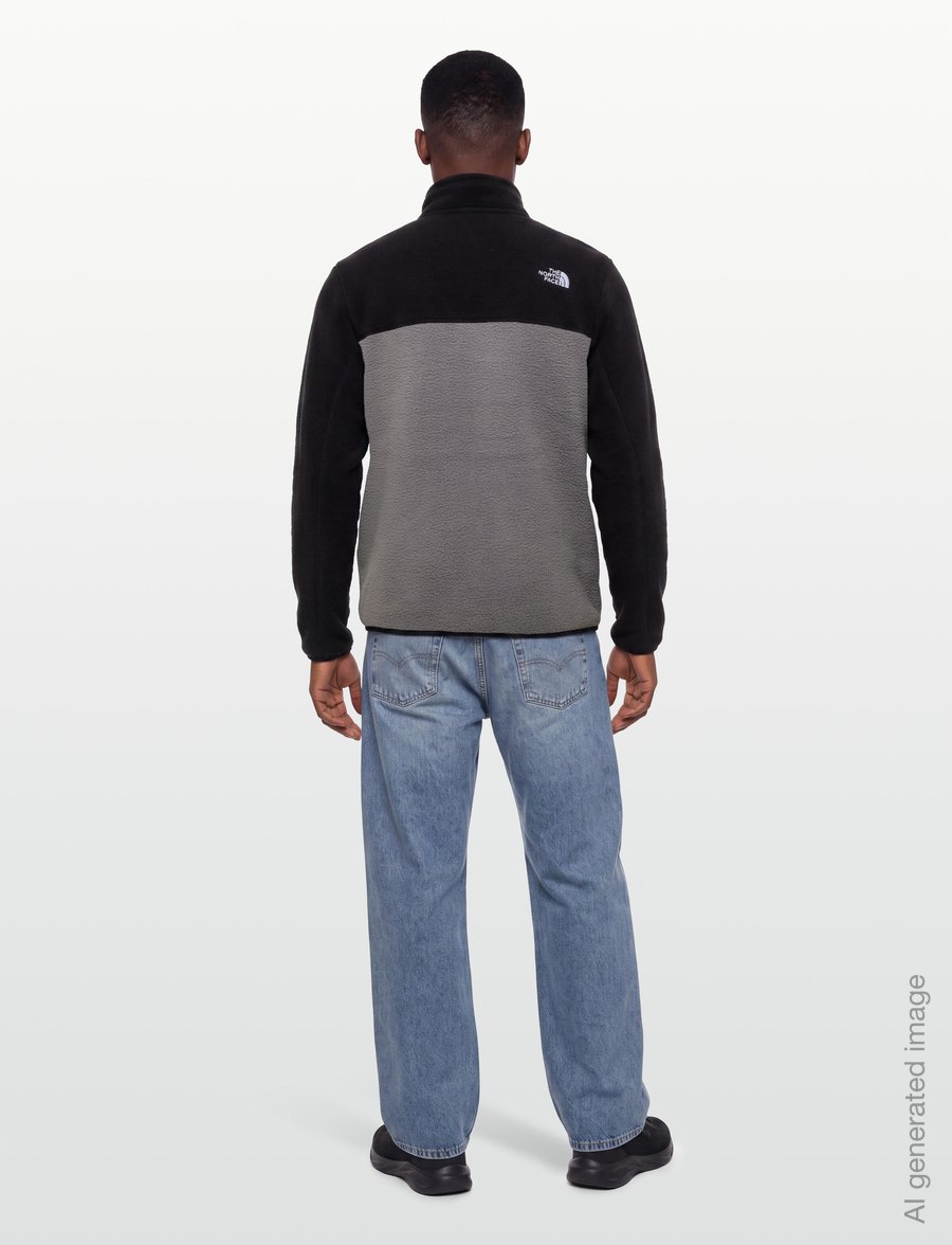 The North Face - M YUMIORI FULL ZIP - kampsunid ja vahekihid - smoked pearl/tnf black - 4