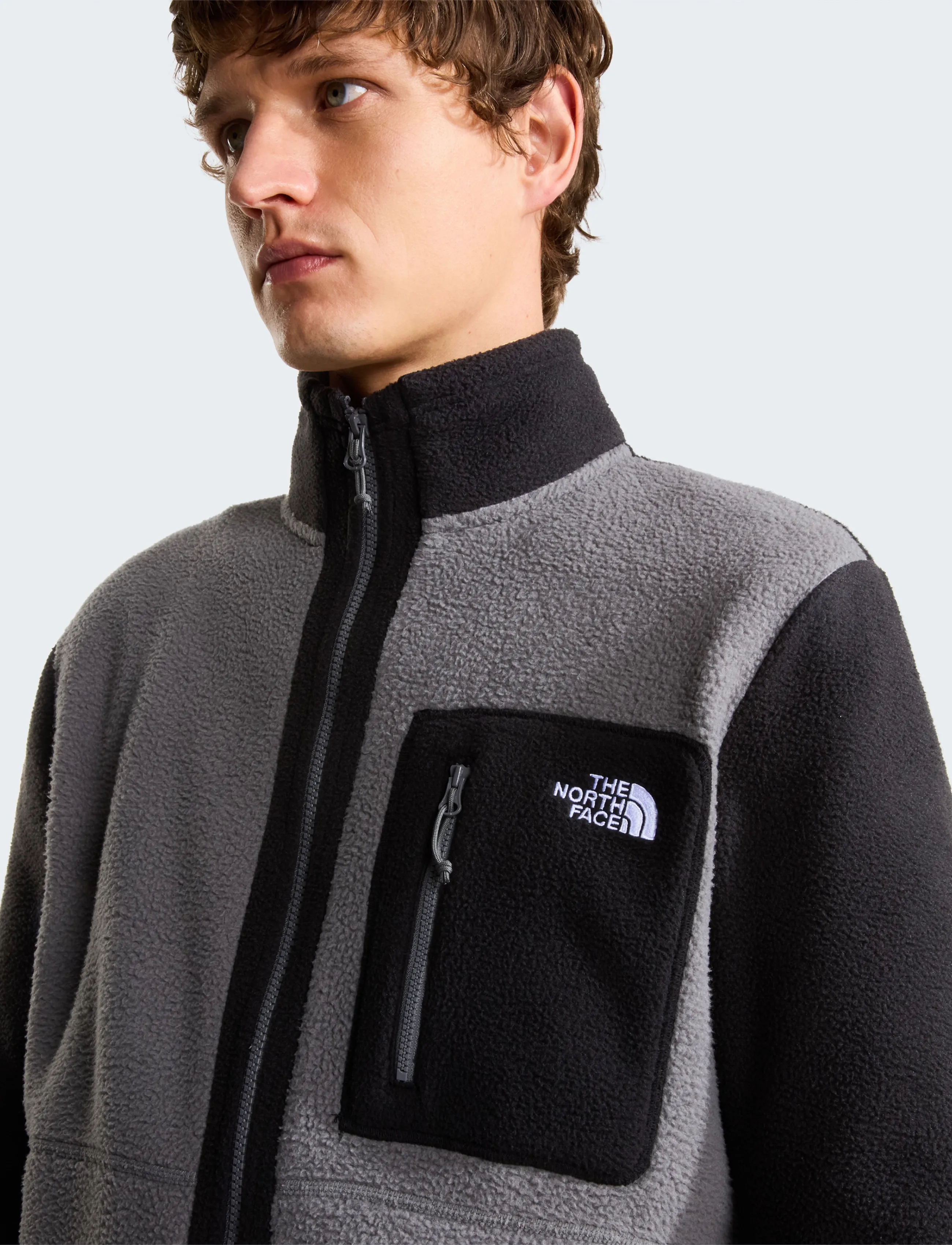 The North Face M YUMIORI FULL ZIP - Kleidung - SMOKED PEARL/TNF BLACK / grey
