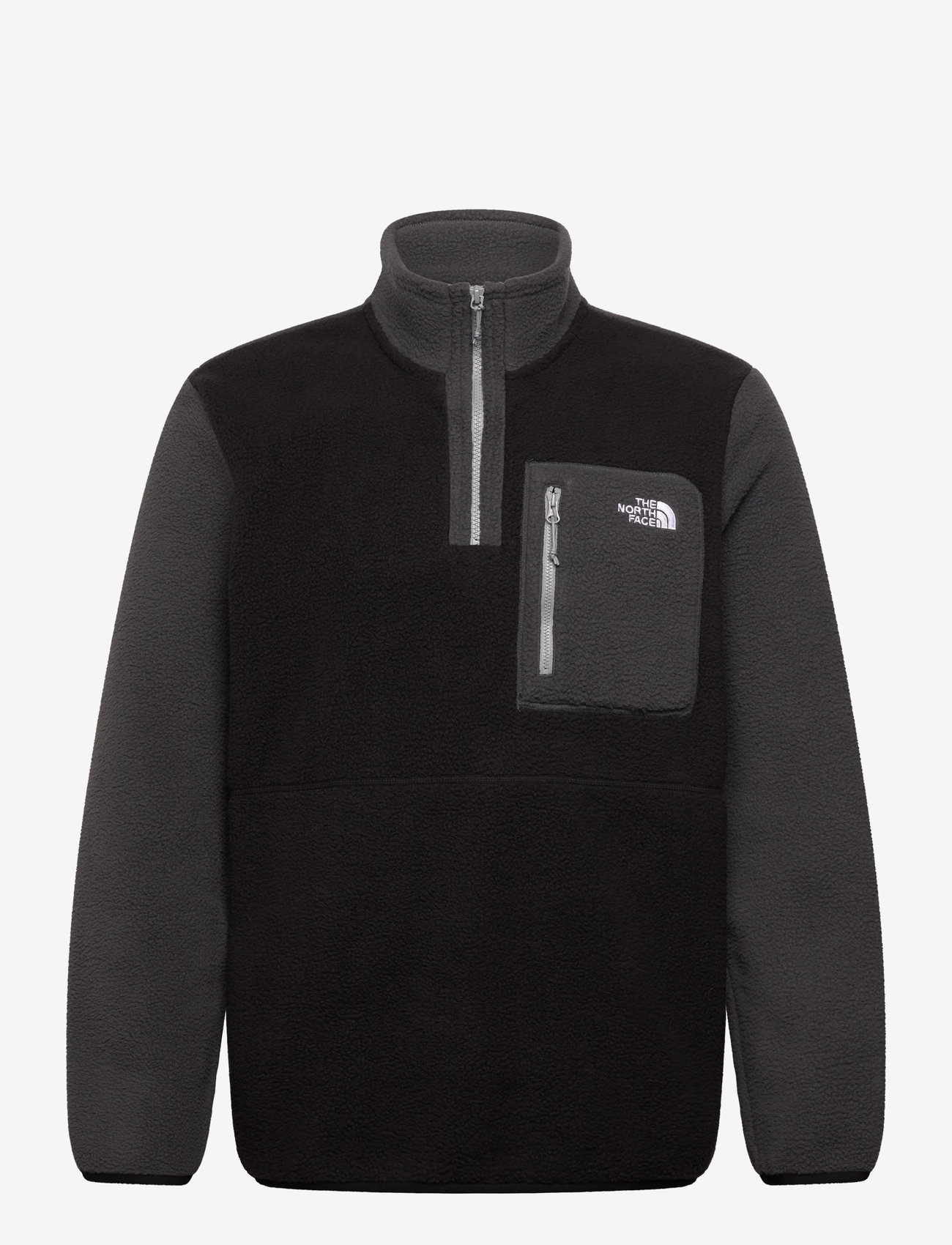The North Face - M YUMIORI 1/4 ZIP - fleece & mellanlager - tnfblk/asphltgry/mnmntgry - 1