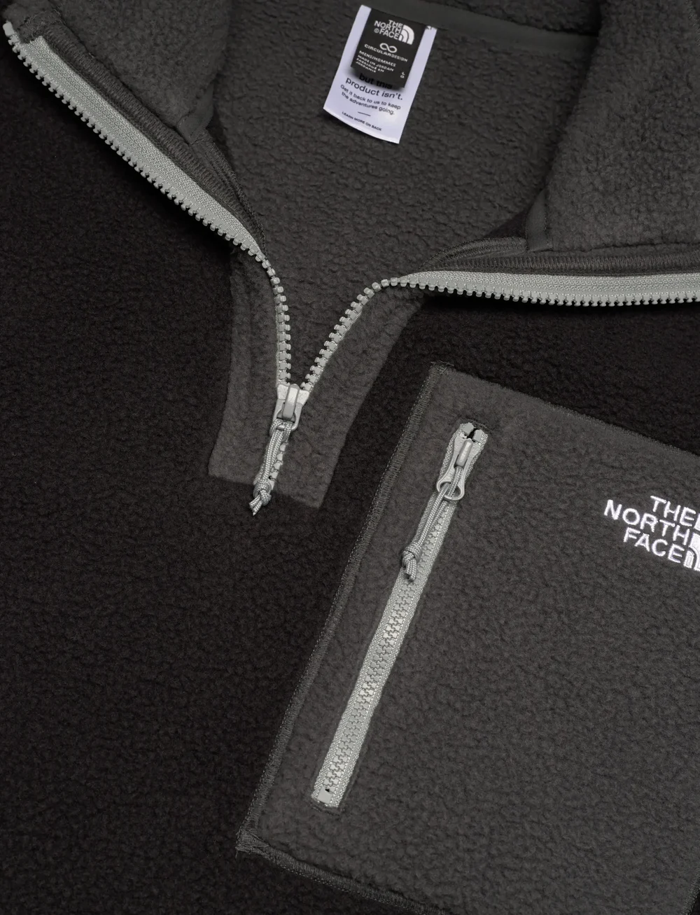 The North Face - M YUMIORI 1/4 ZIP - fleece og mellomlag - tnfblk/asphltgry/mnmntgry - 2