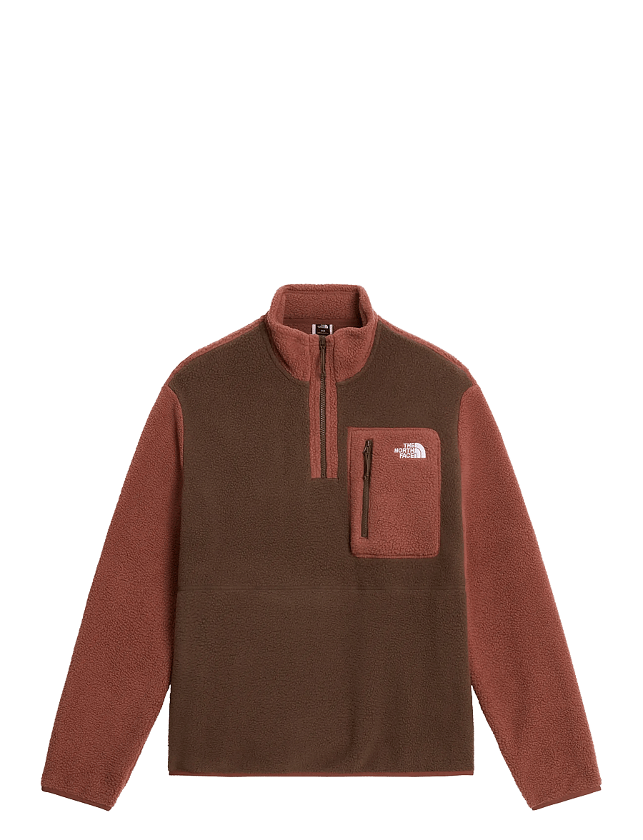 The North Face - M YUMIORI 1/4 ZIP - kampsunid ja vahekihid - smokey brown/copper sil - 1