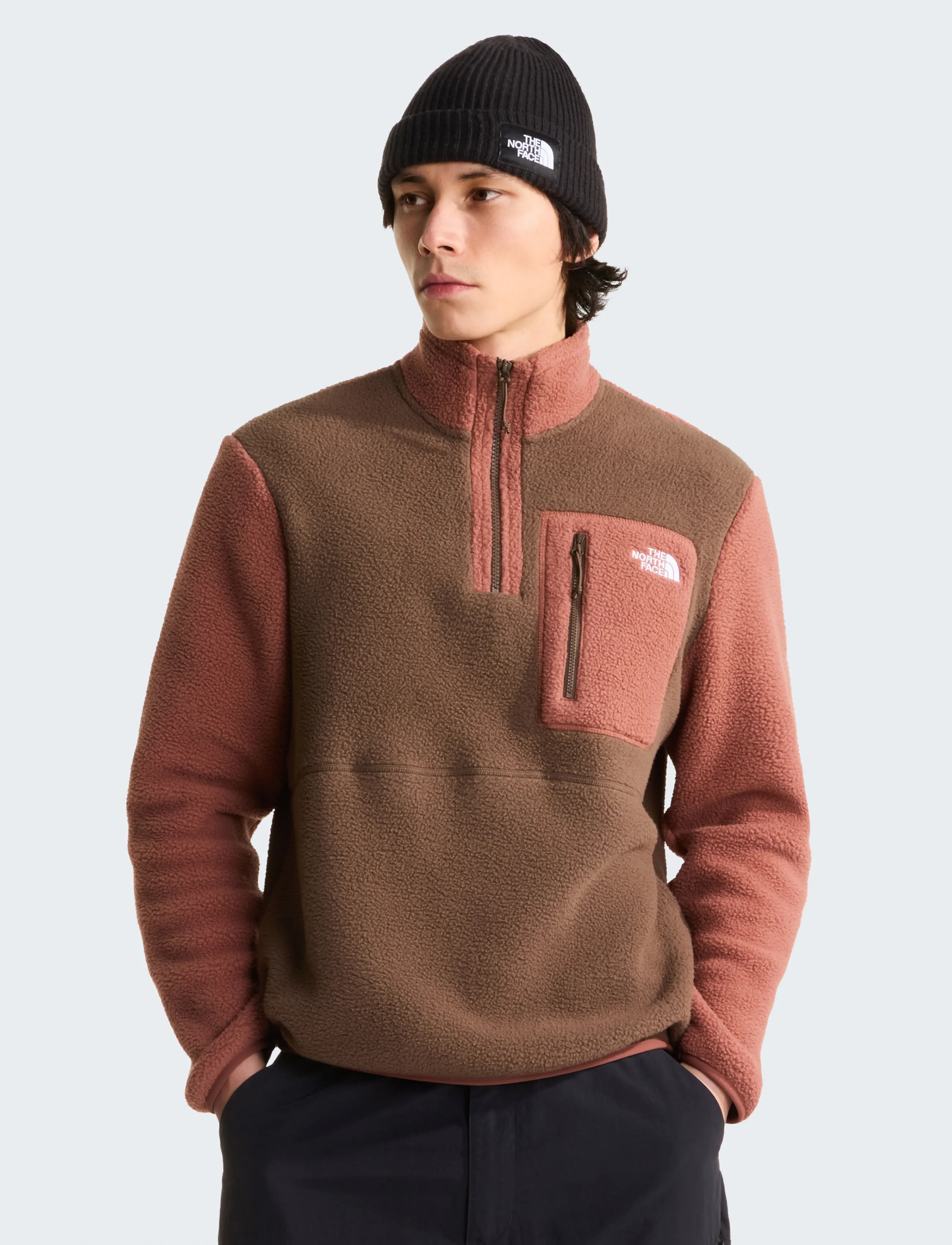 The North Face M YUMIORI 1/4 ZIP - Säsongens färger - SMOKEY BROWN/COPPER SIL / brown