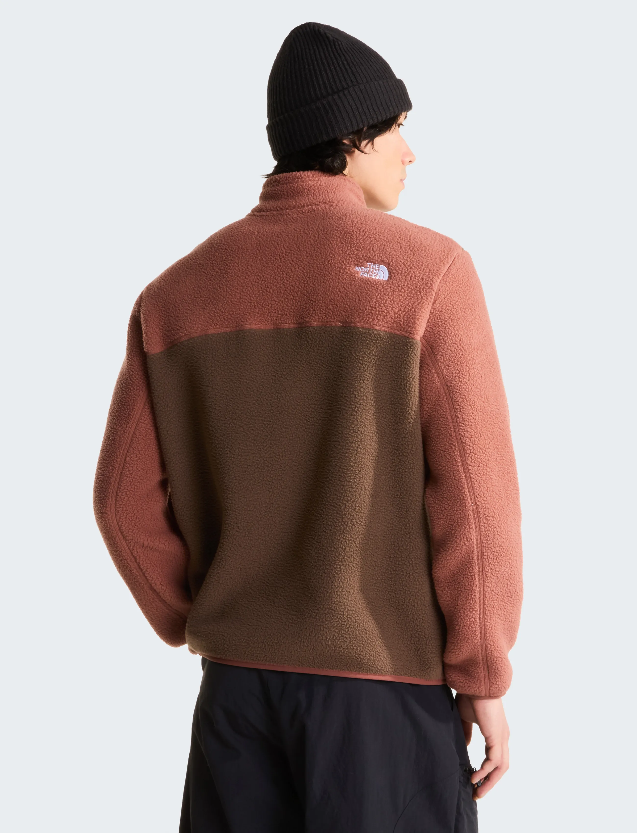 The North Face - M YUMIORI 1/4 ZIP - fleece & mellanlager - smokey brown/copper sil - 5
