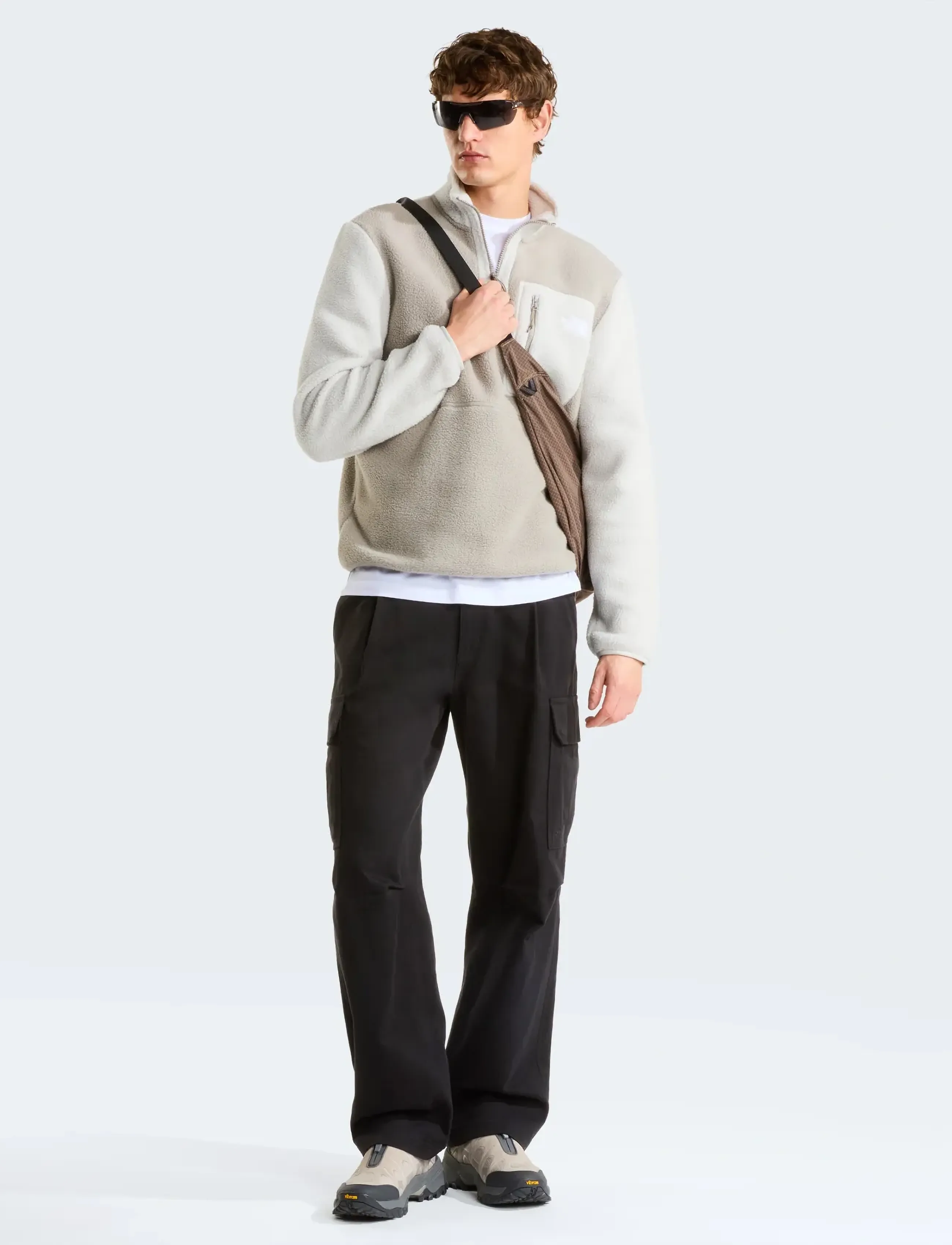 The North Face - M YUMIORI 1/4 ZIP - fleece & midlayer - stone slab/cumulus clou - 3