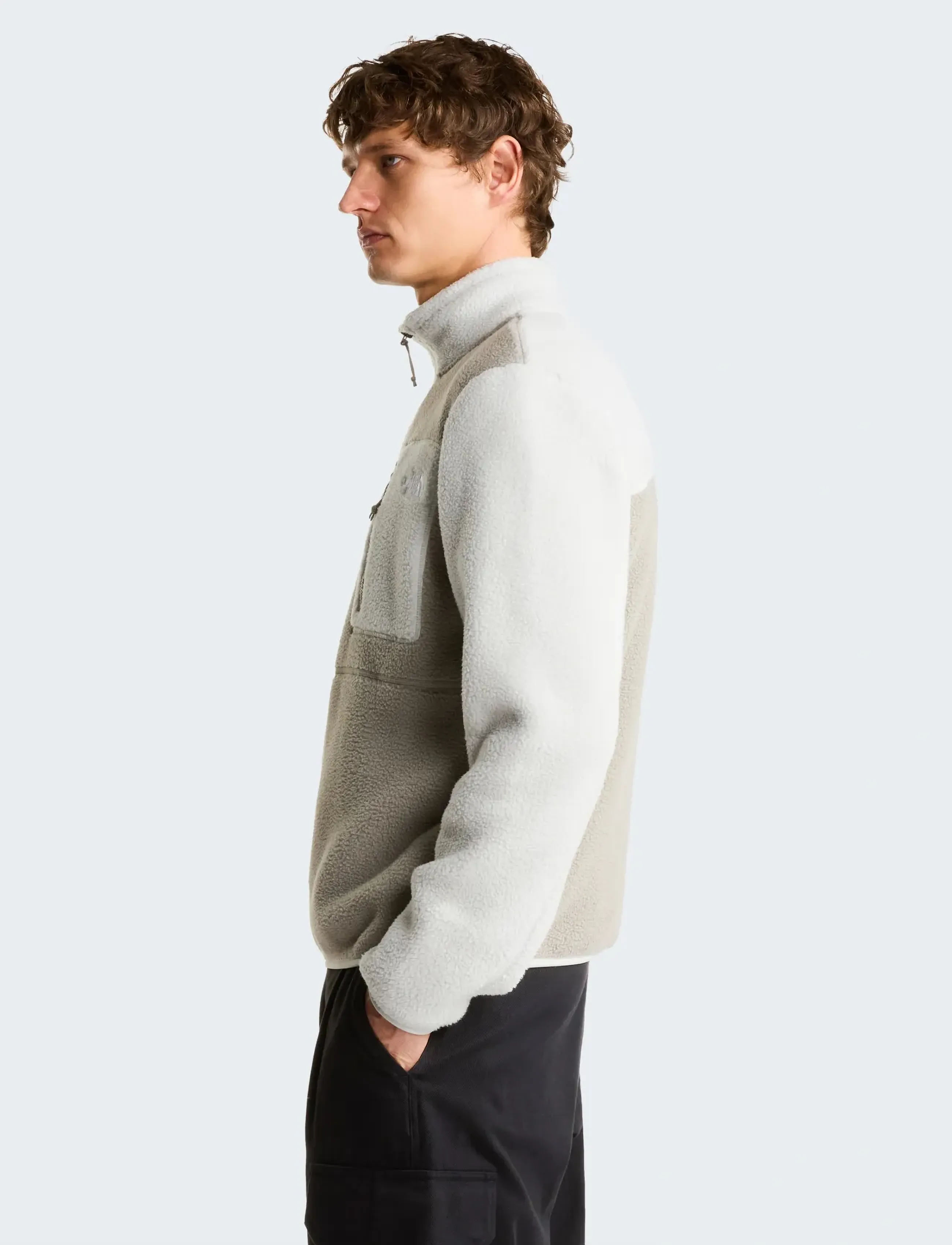 The North Face - M YUMIORI 1/4 ZIP - fleece & midlayer - stone slab/cumulus clou - 4