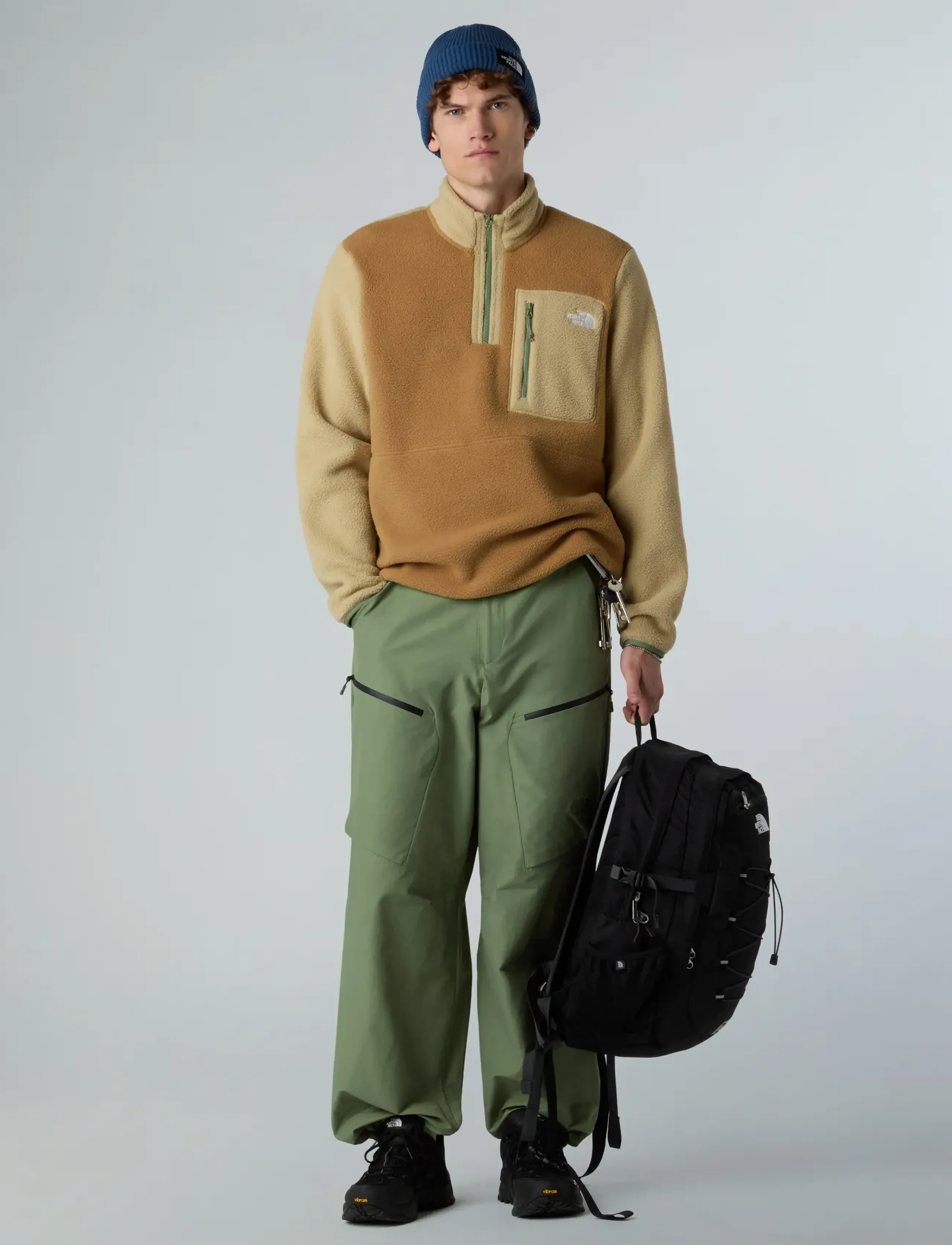 The North Face - M YUMIORI 1/4 ZIP - fleece & midlayer - utility brown/khaki sto - 3