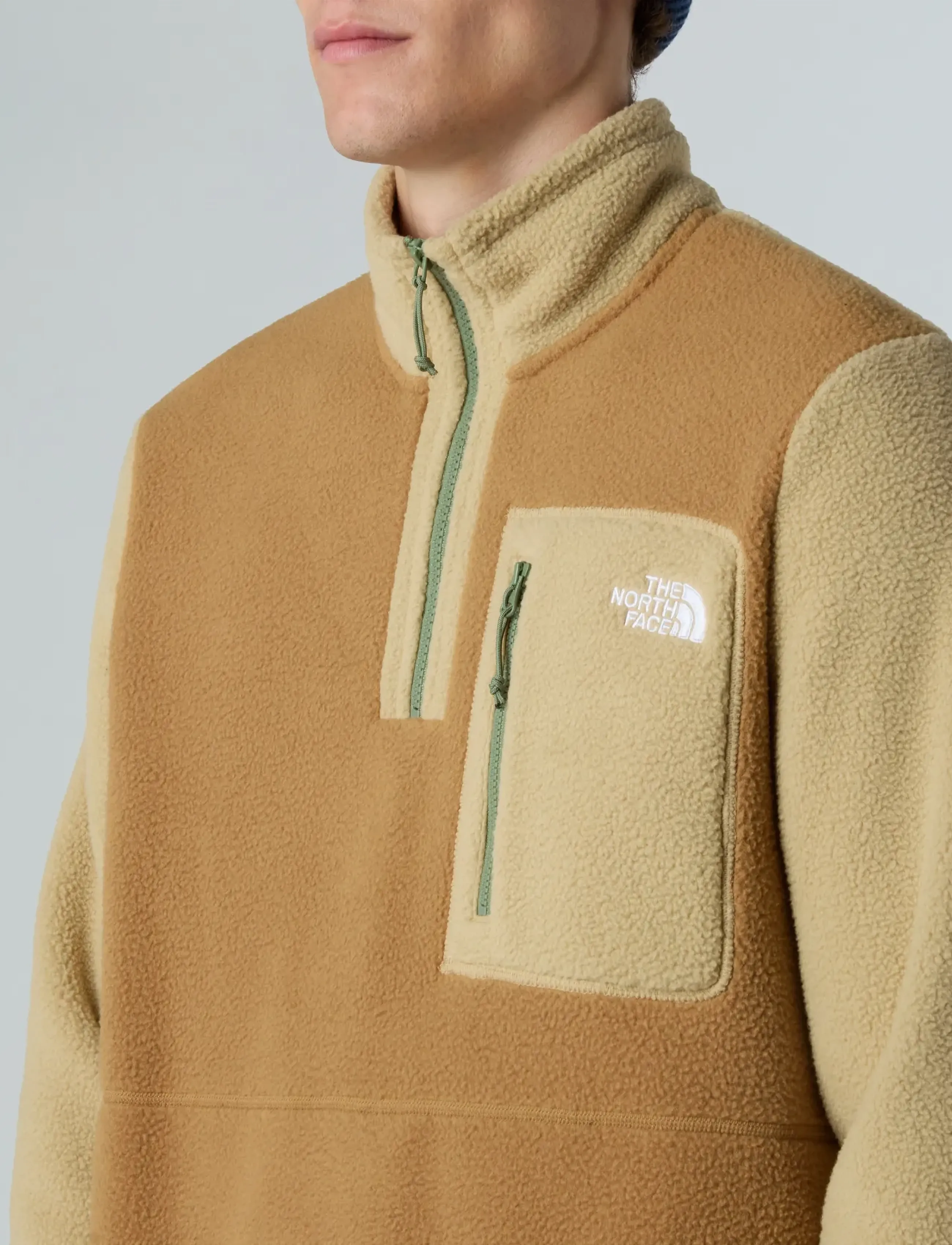 The North Face - M YUMIORI 1/4 ZIP - fleece & midlayer - utility brown/khaki sto - 5