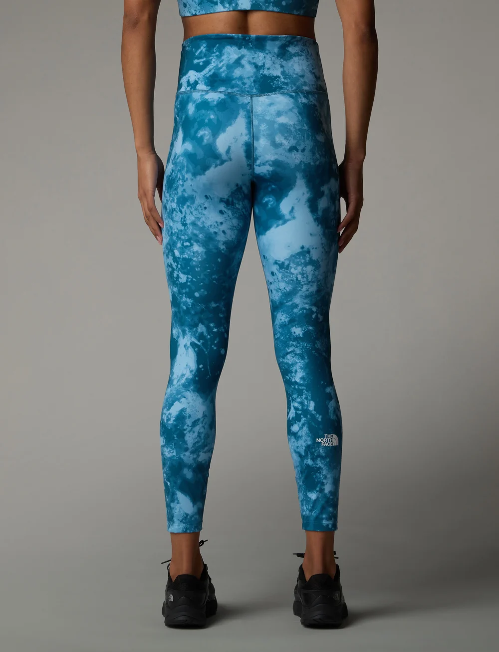 The North Face - W FLEX 25IN TIGHT PRINT - trainingstights - mallard blue micro half - 4