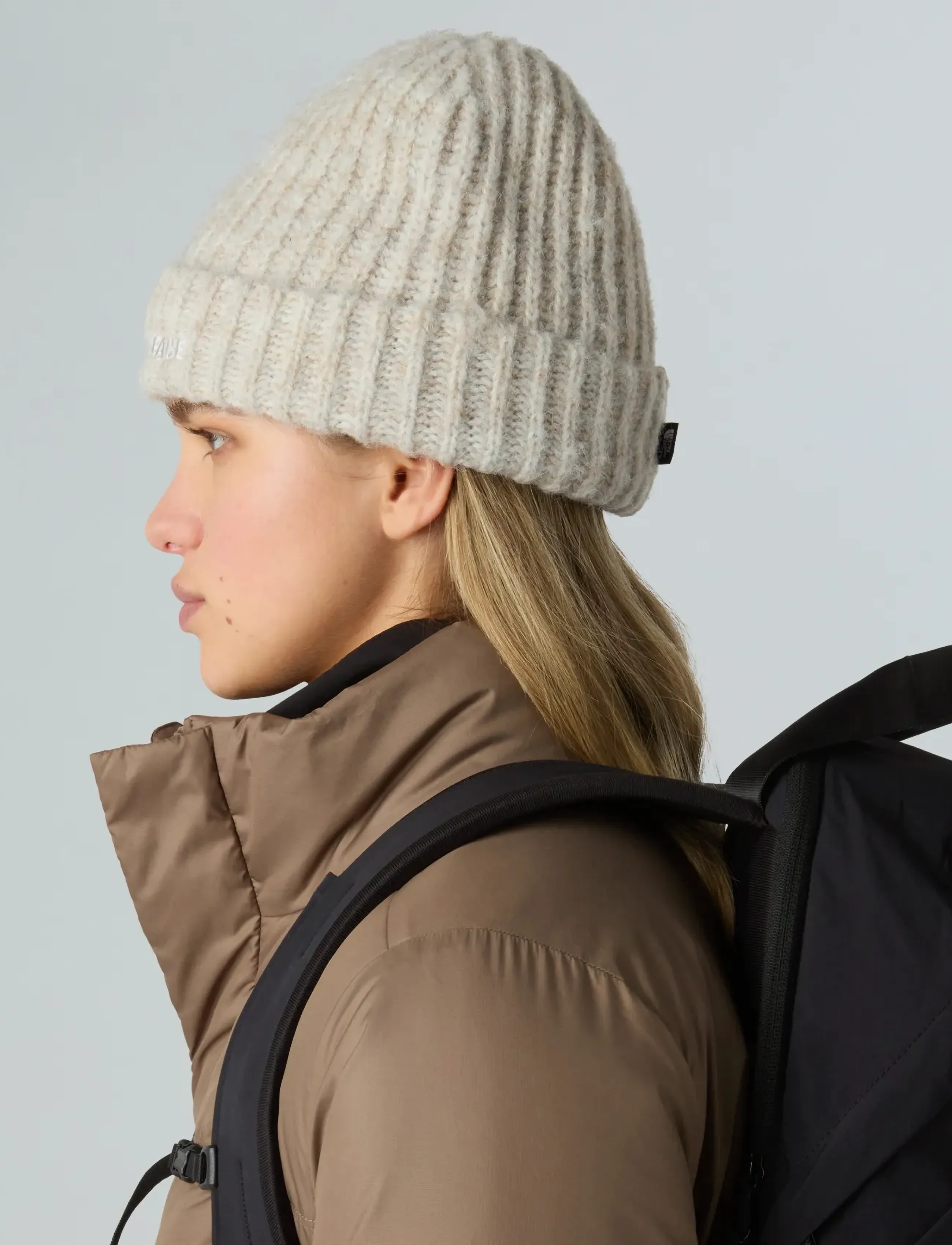 The North Face - FOHAIR CABIN BEANIE - white dune - 3