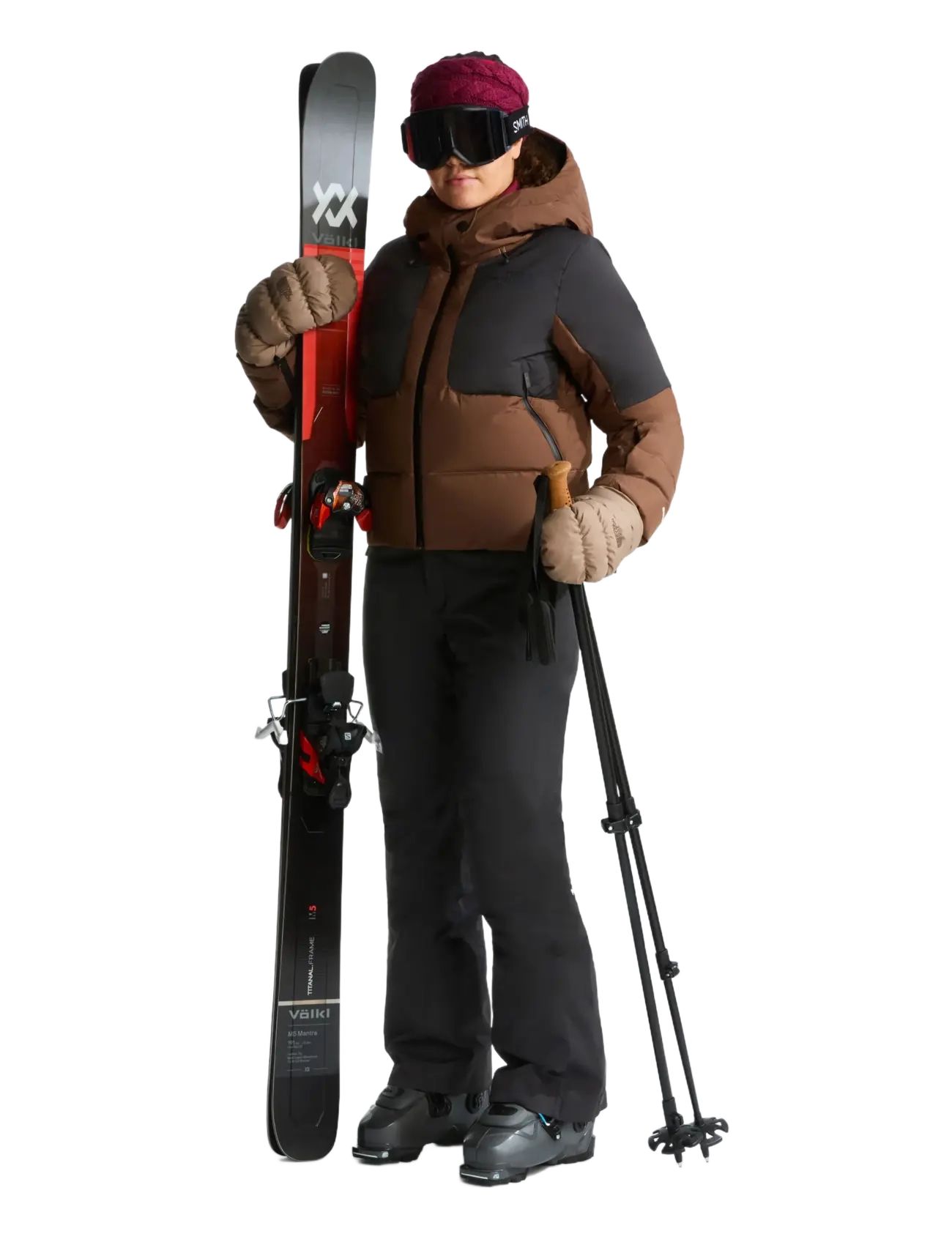 The North Face Montana Puffer Mitt, Kvinder, Puffer Luffer, Beige, Str: M
