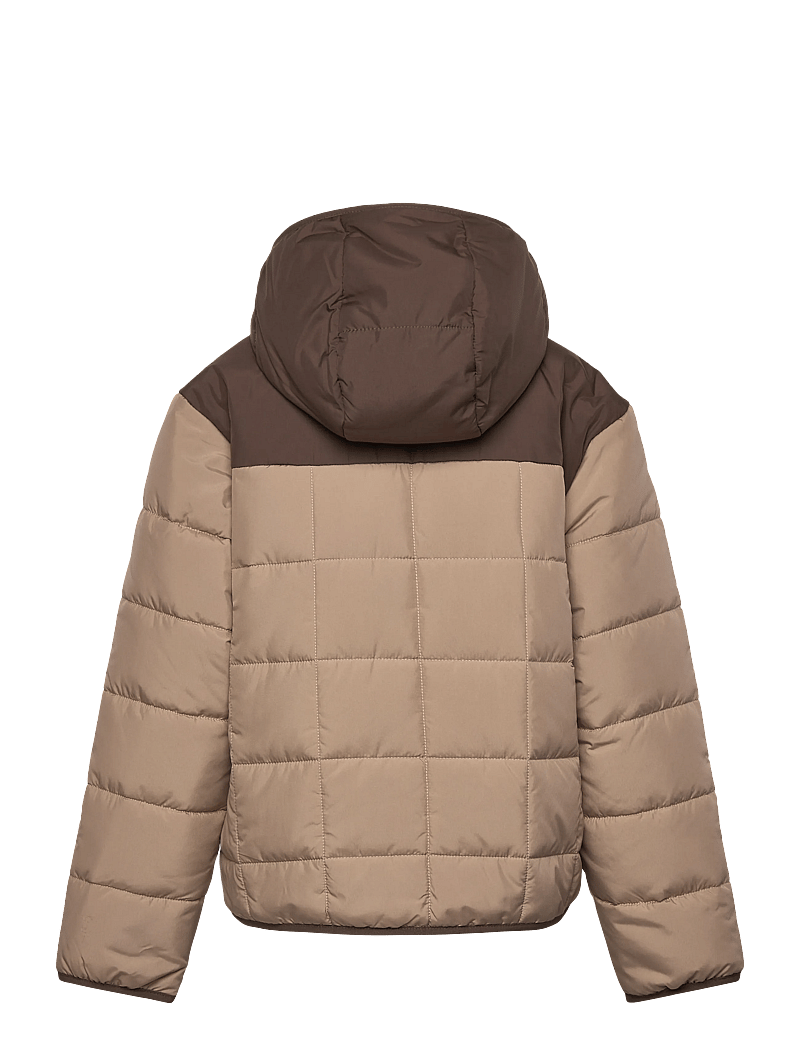The North Face - B REVERSIBLE SHASTA FZ HOODED JACKET - stepētas virsjakas - mushroom grey/smokey br - 1